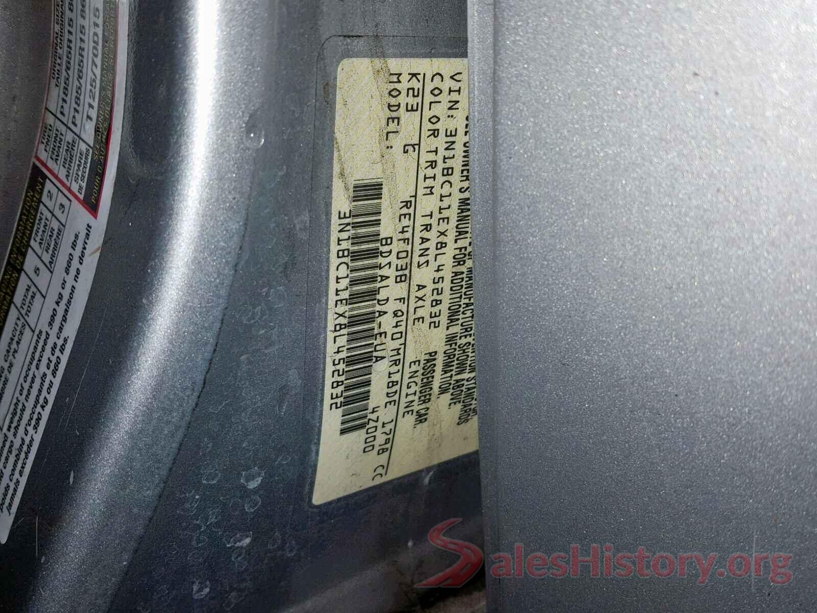 3N1BC11EX8L452832 2008 NISSAN VERSA