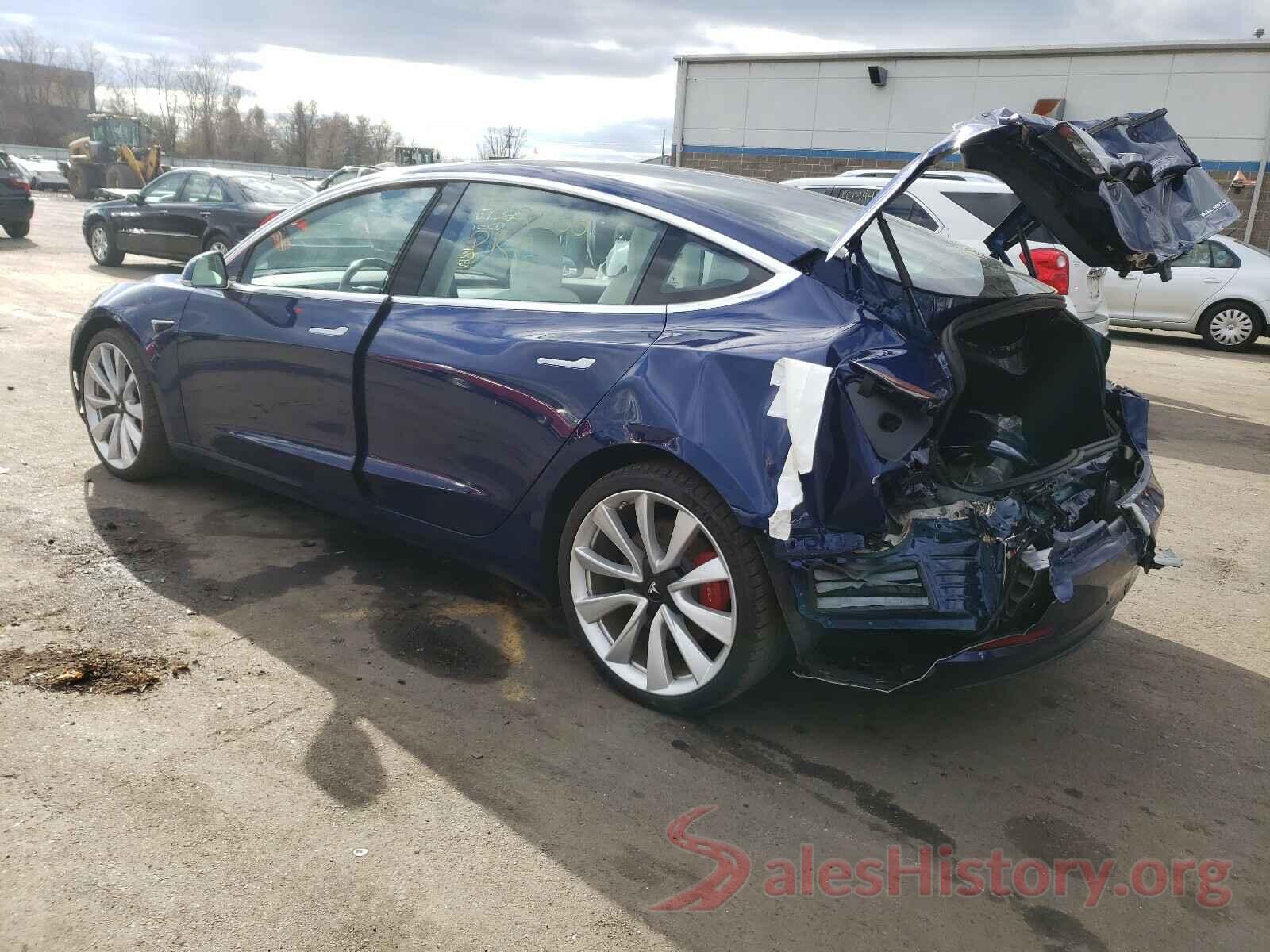 5YJ3E1EB5KF393576 2019 TESLA MODEL 3