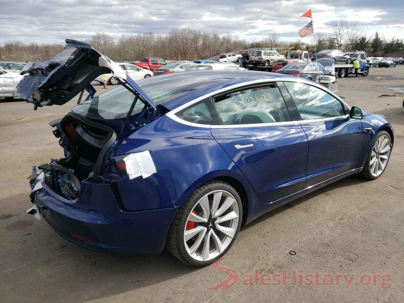 5YJ3E1EB5KF393576 2019 TESLA MODEL 3