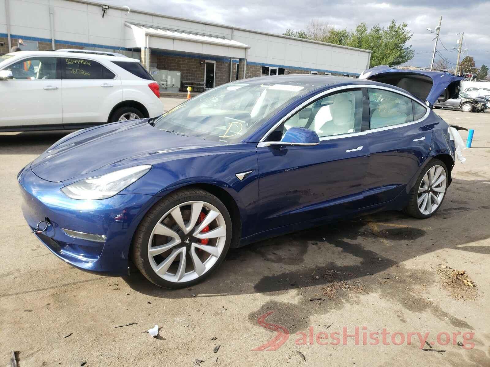 5YJ3E1EB5KF393576 2019 TESLA MODEL 3