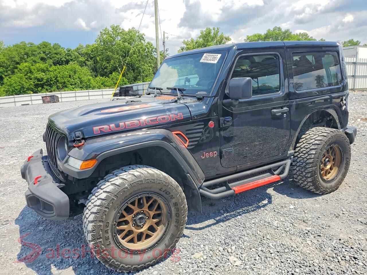 2021 JEEP WRANGLER VIN 1C4HJXCN9MW856920, front 3/4 view