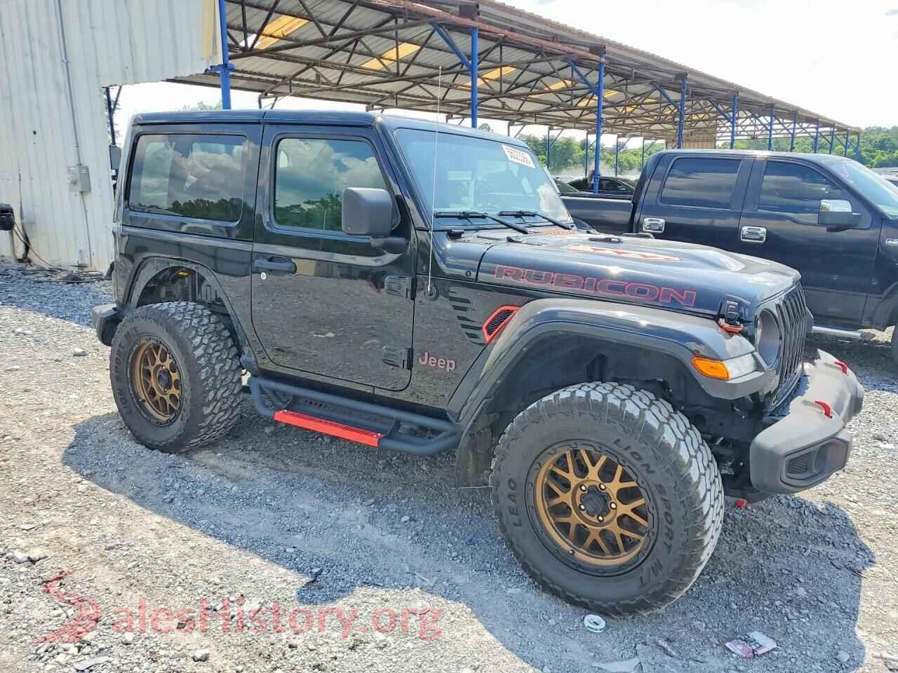2021 JEEP WRANGLER VIN 1C4HJXCN9MW856920, rear 3/4 view