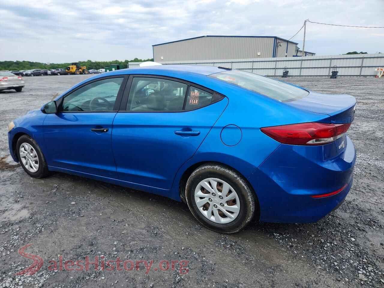 2017 HYUNDAI ELANTRA VIN 5NPD74LF6HH111316, front view