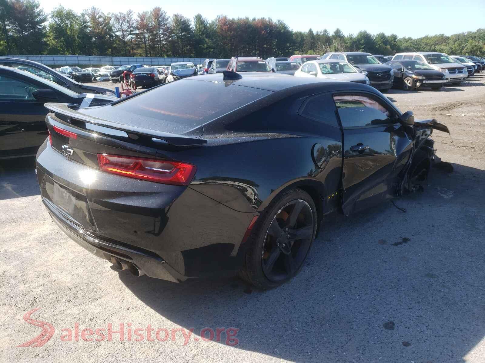 2016 CHEVROLET CAMARO VIN 1G1FH1R75G0127760, rear 3/4 view