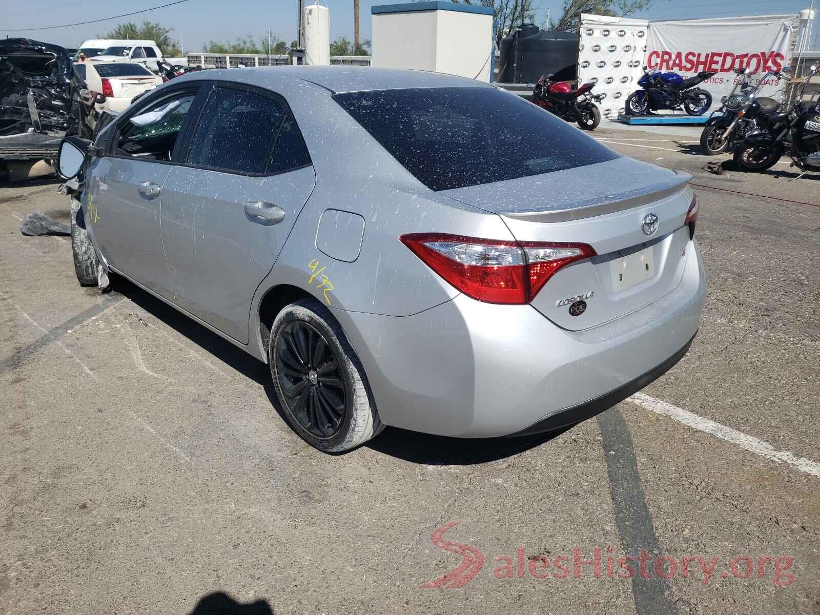 5YFBURHE8GP442574 2016 TOYOTA COROLLA