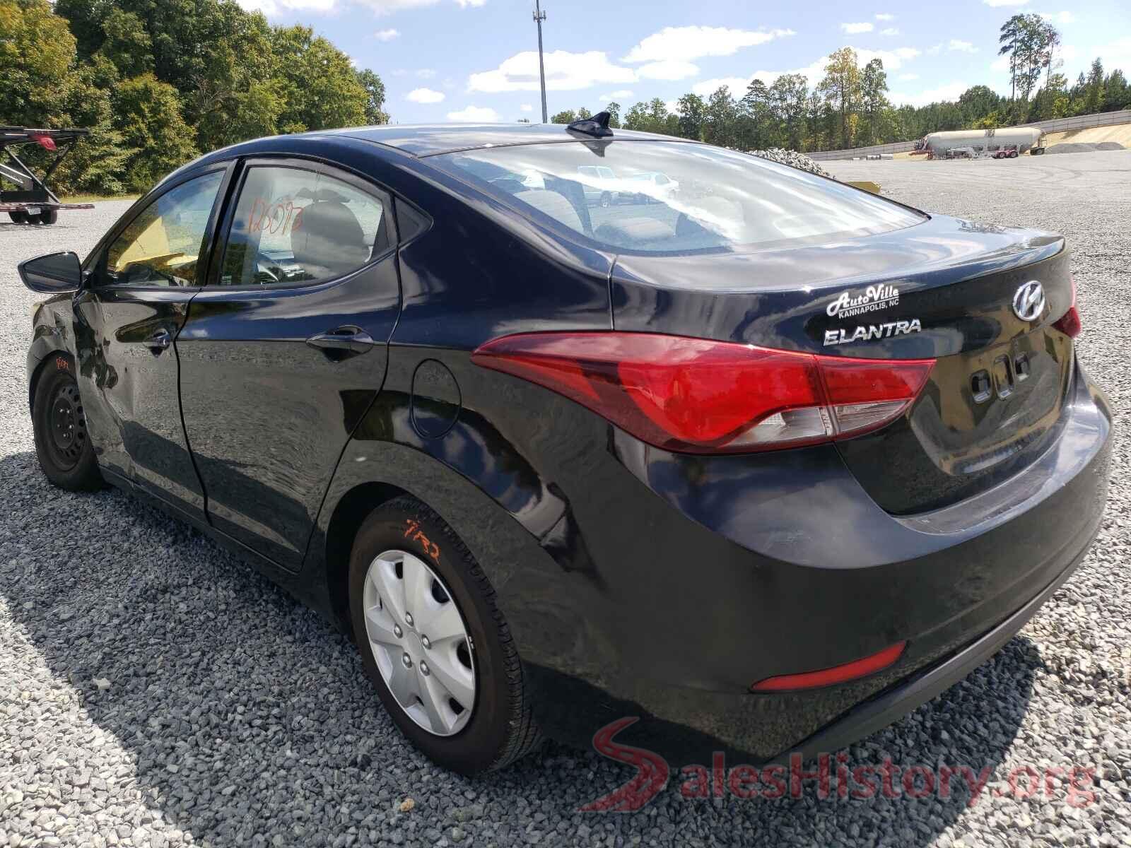 5NPDH4AE0GH734937 2016 HYUNDAI ELANTRA