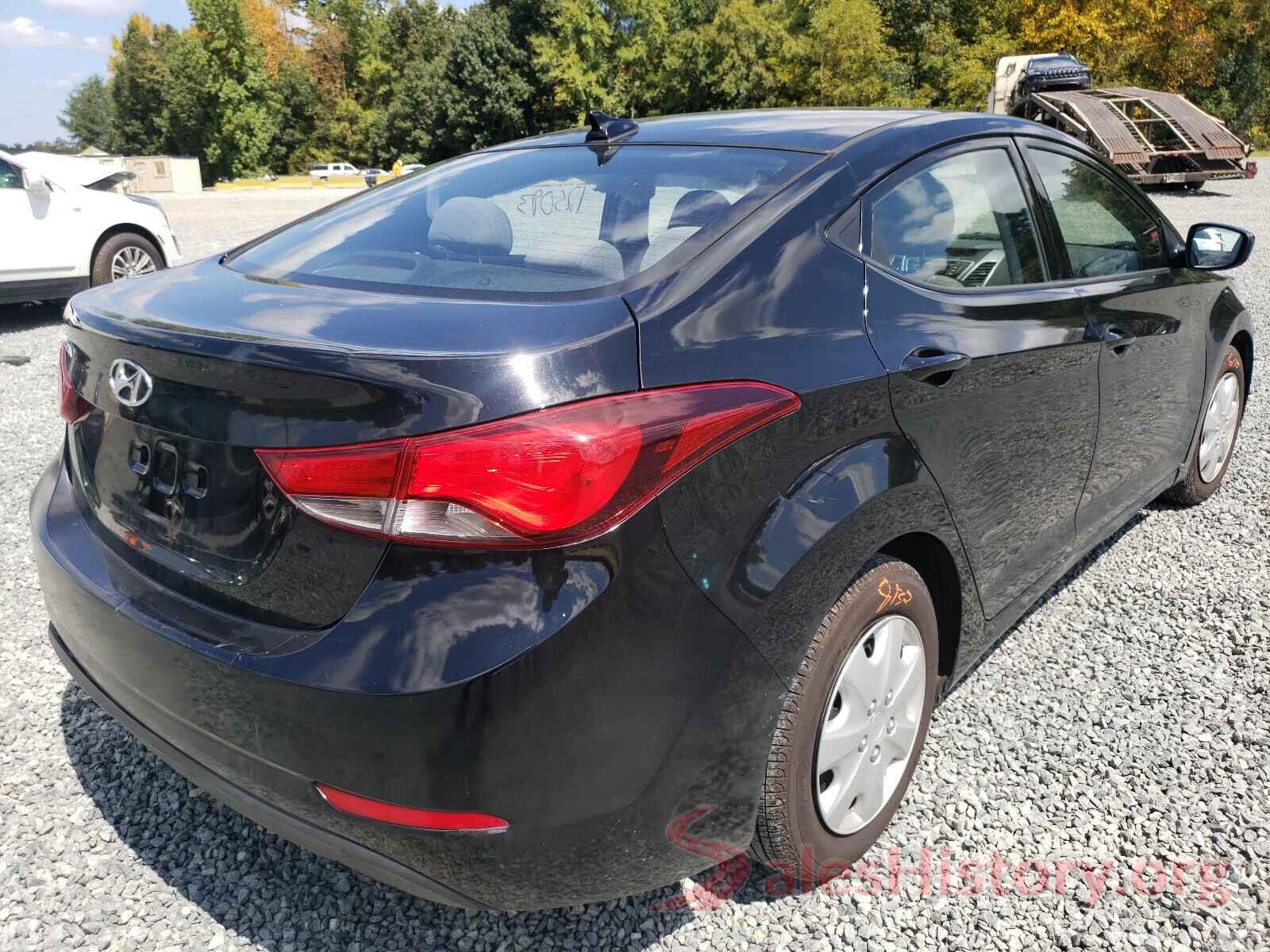 5NPDH4AE0GH734937 2016 HYUNDAI ELANTRA