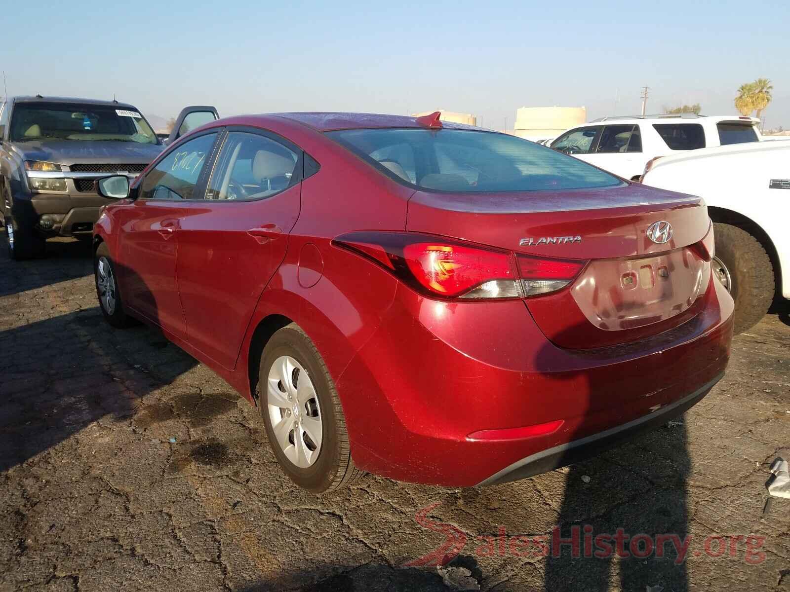 5NPDH4AE2GH687796 2016 HYUNDAI ELANTRA