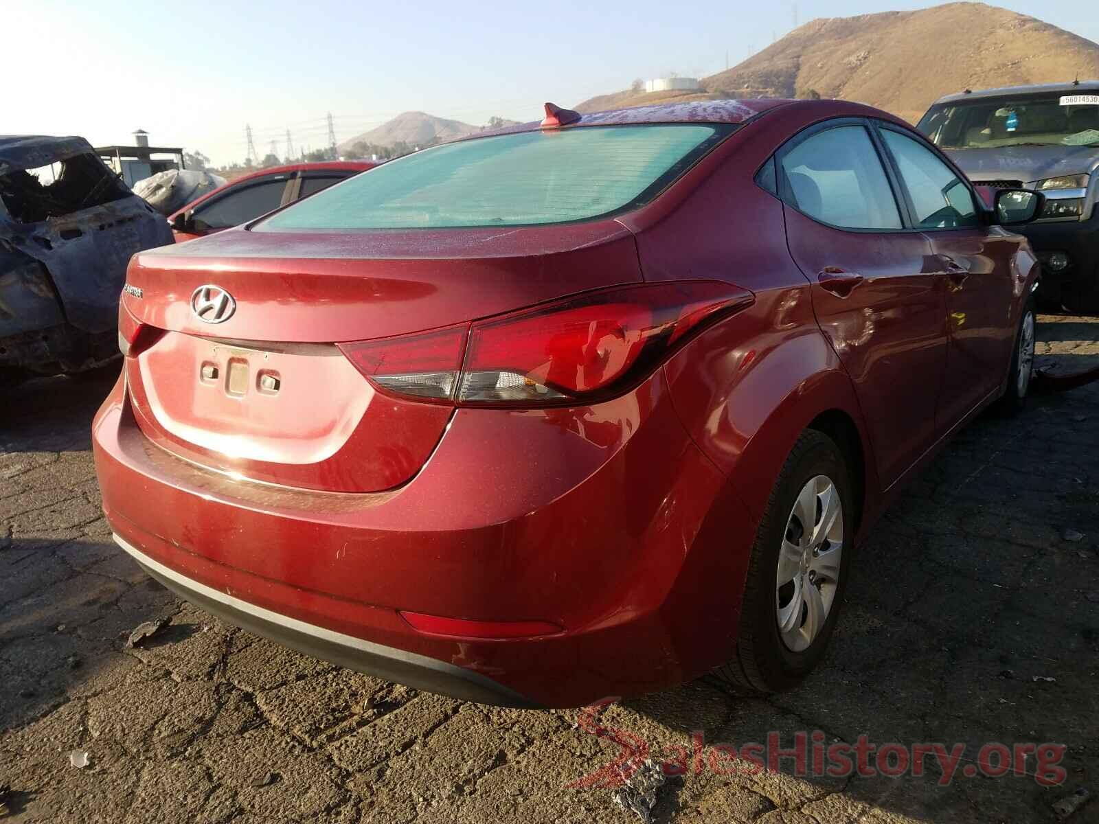 5NPDH4AE2GH687796 2016 HYUNDAI ELANTRA