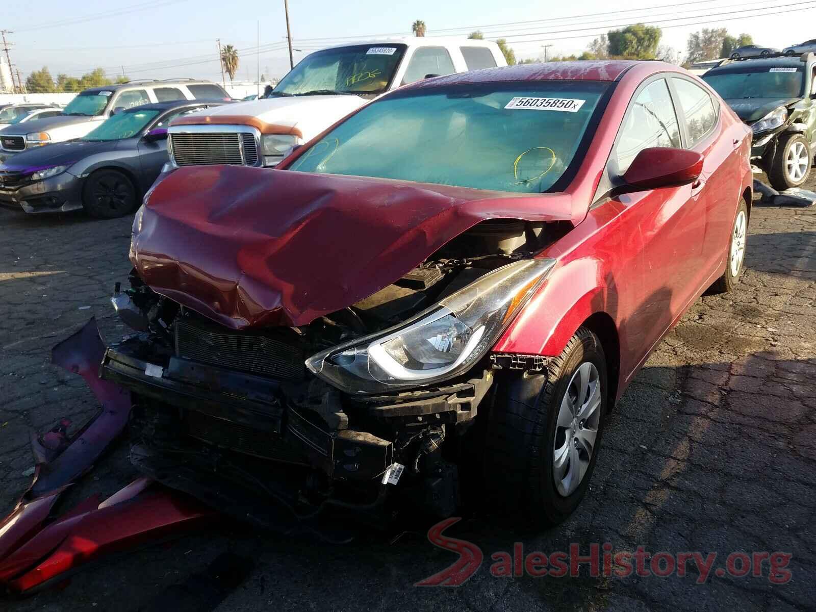 5NPDH4AE2GH687796 2016 HYUNDAI ELANTRA