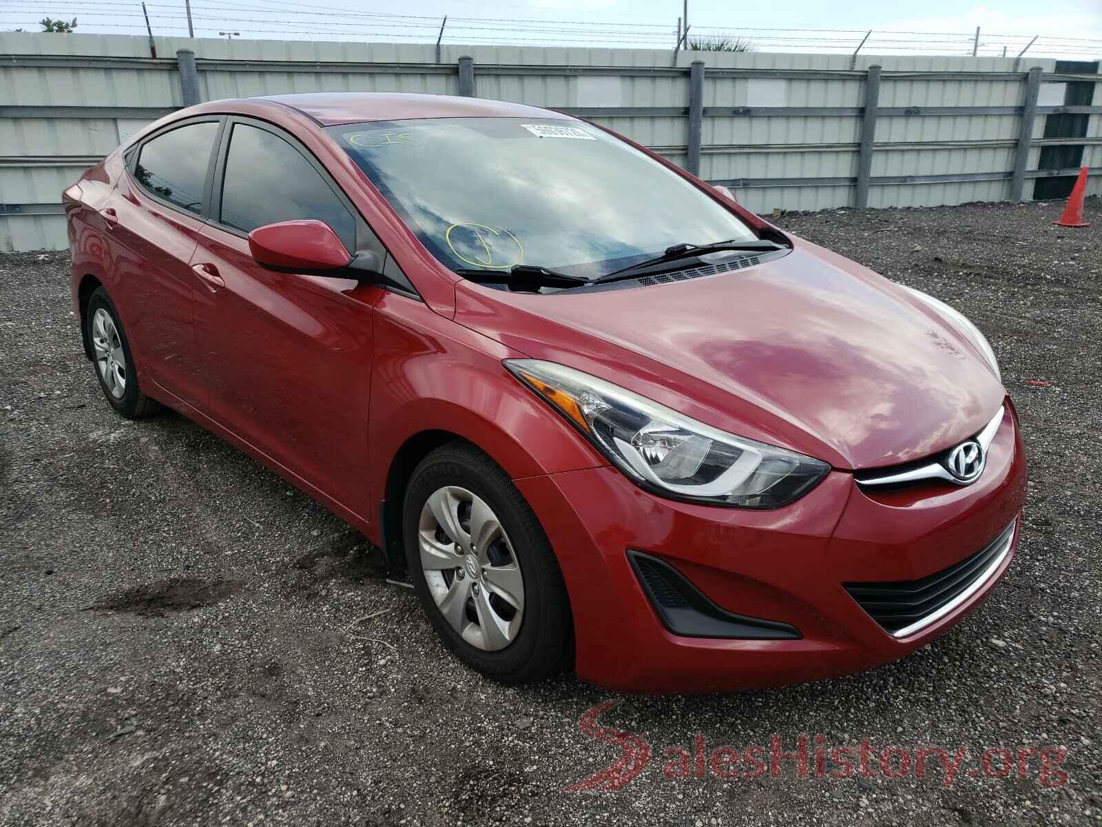 KMHDH4AEXGU650268 2016 HYUNDAI ELANTRA