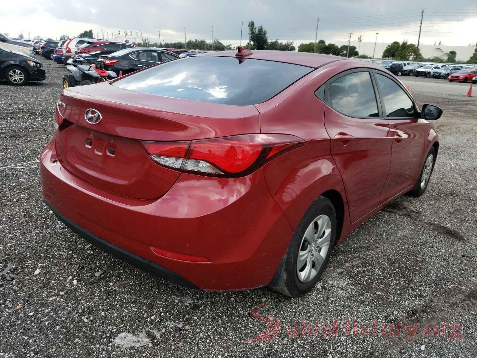 KMHDH4AEXGU650268 2016 HYUNDAI ELANTRA