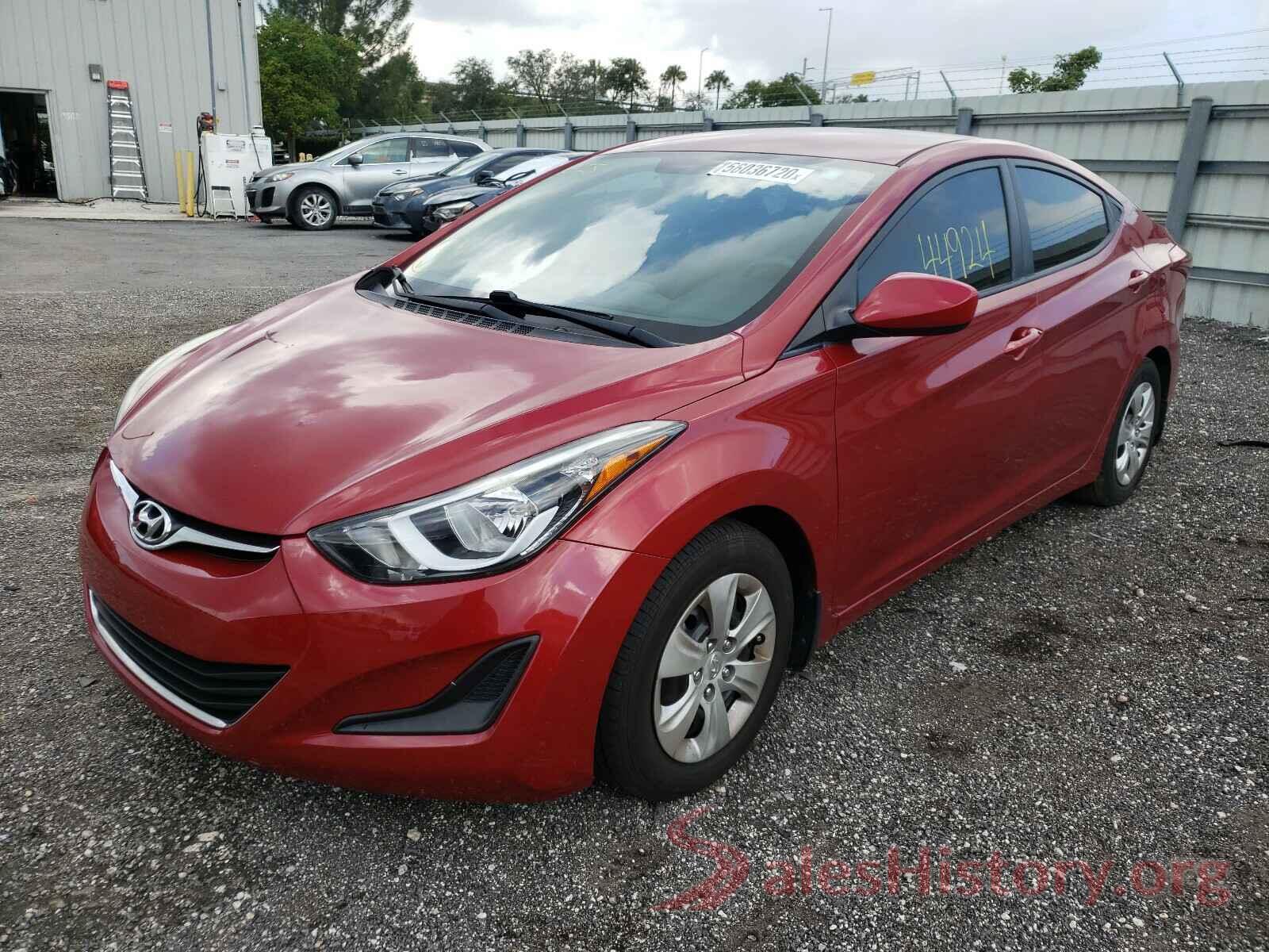 KMHDH4AEXGU650268 2016 HYUNDAI ELANTRA