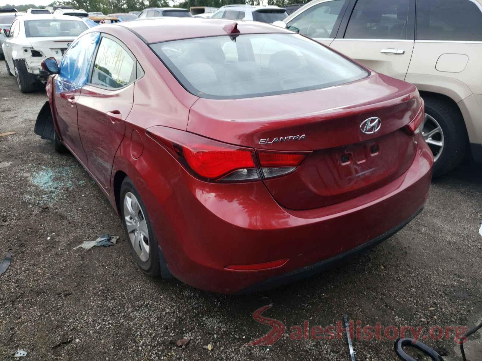 5NPDH4AE4GH799323 2016 HYUNDAI ELANTRA