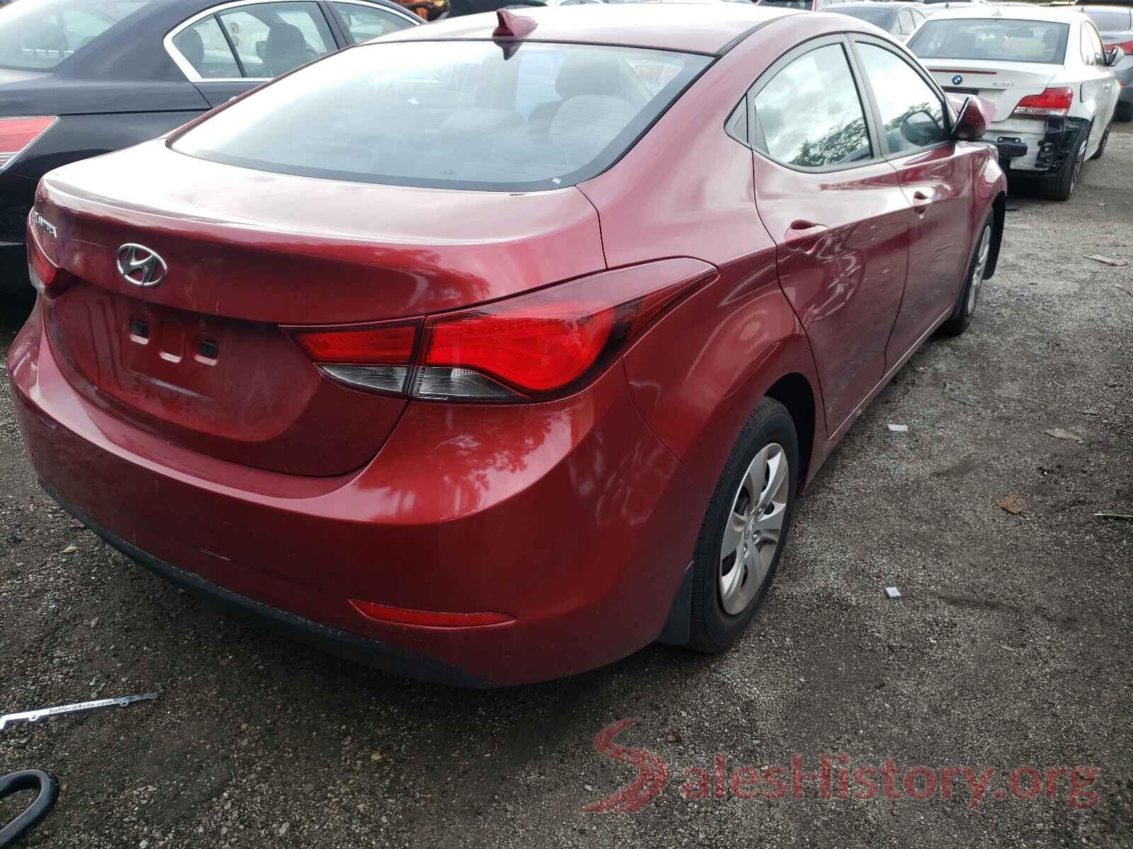 5NPDH4AE4GH799323 2016 HYUNDAI ELANTRA