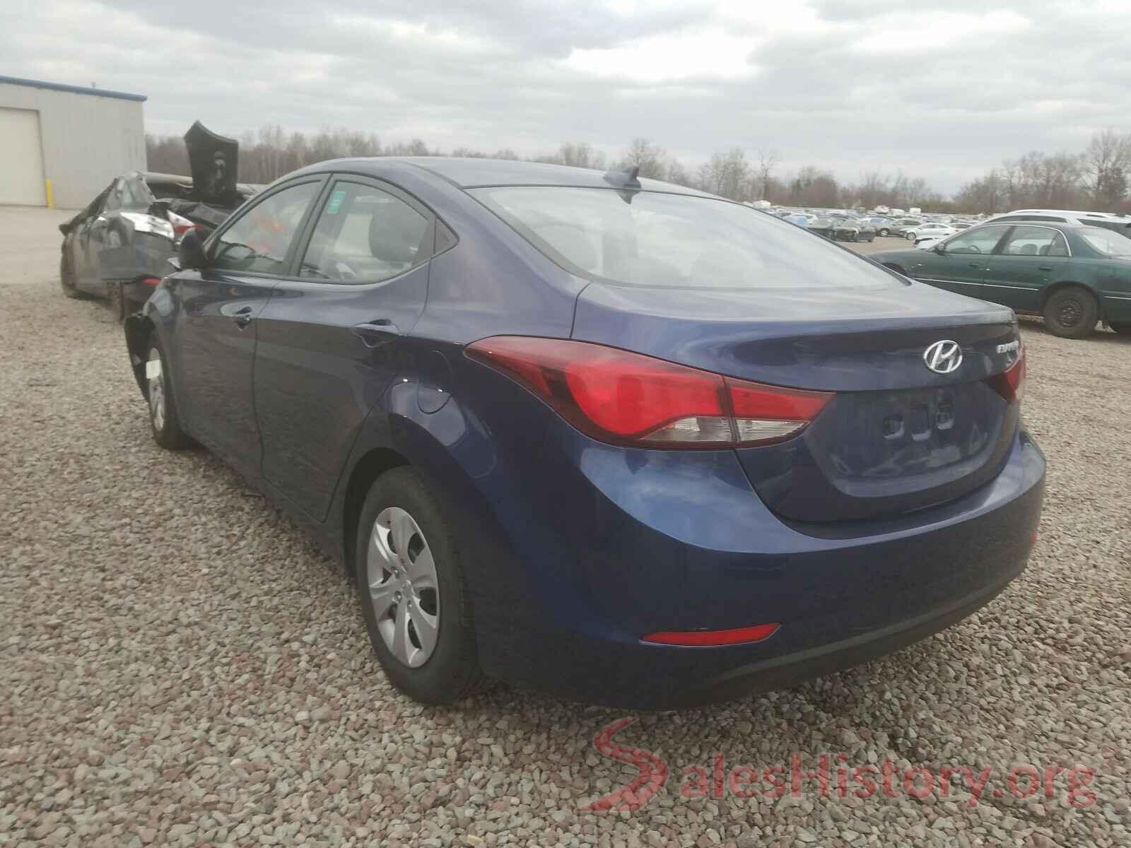 5NPDH4AE7GH664045 2016 HYUNDAI ELANTRA