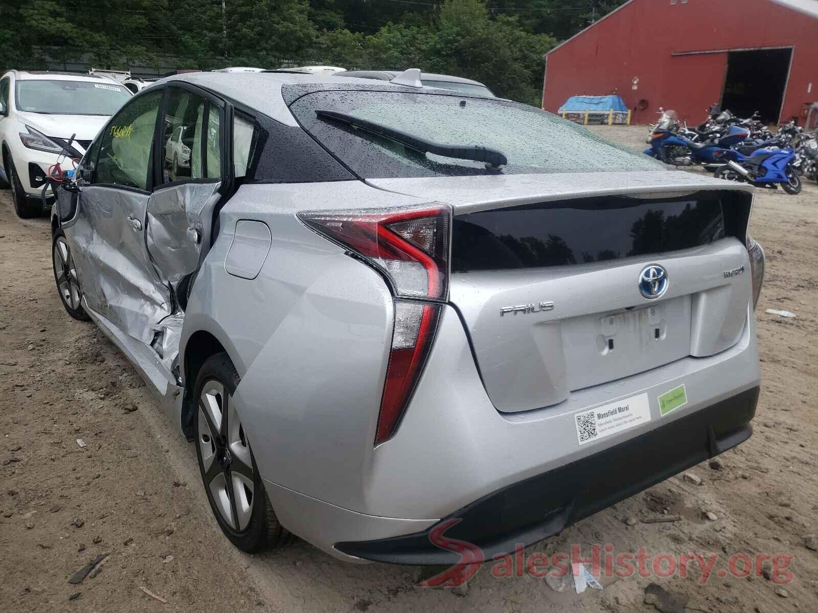 JTDKARFU9G3017750 2016 TOYOTA PRIUS