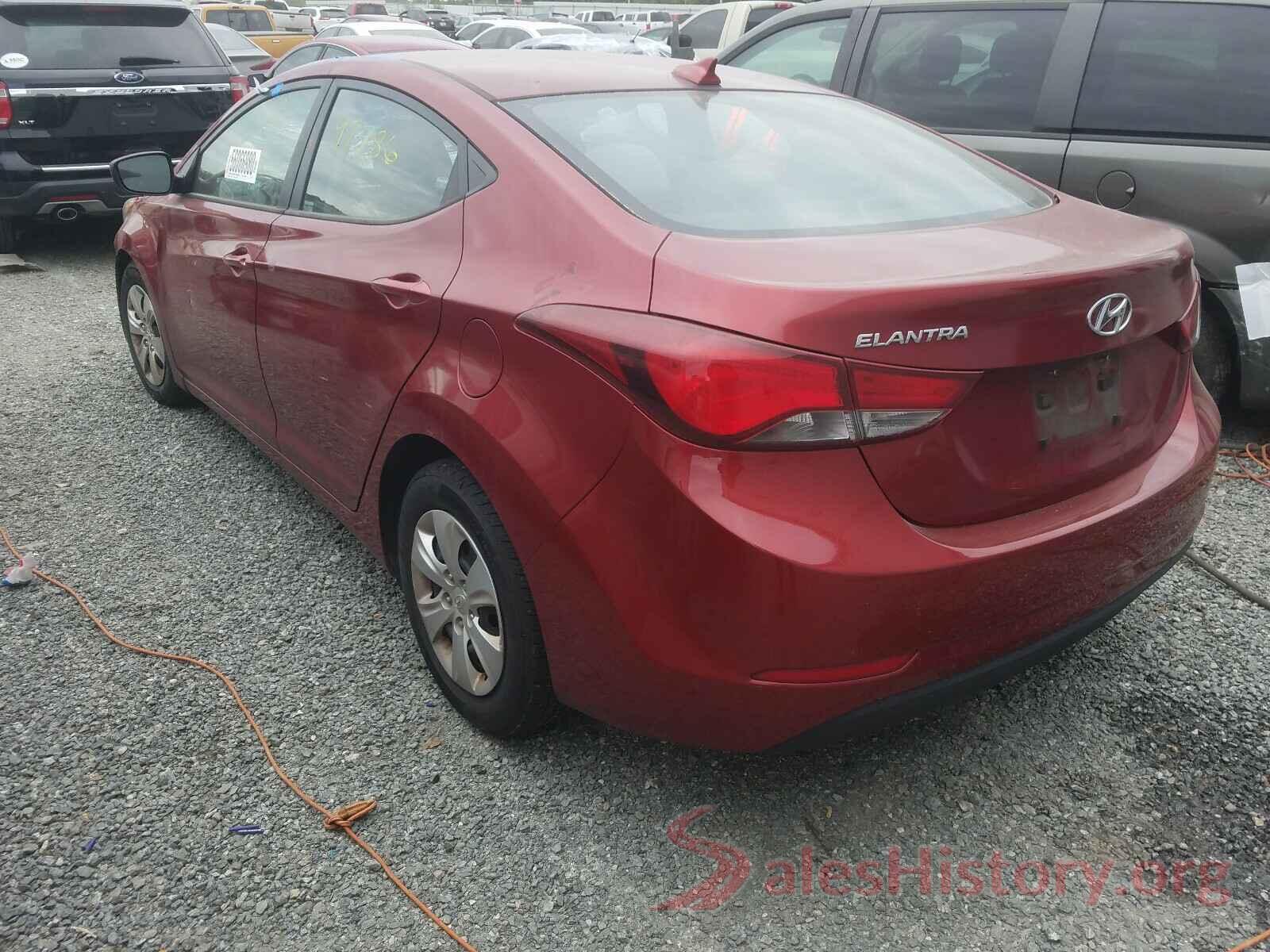 5NPDH4AE0GH787217 2016 HYUNDAI ELANTRA