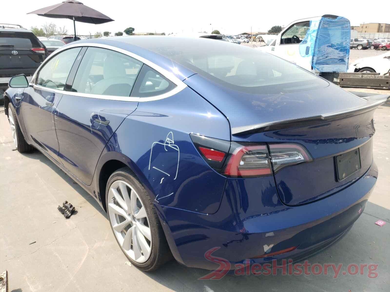 5YJ3E1EA0KF332823 2019 TESLA MODEL 3