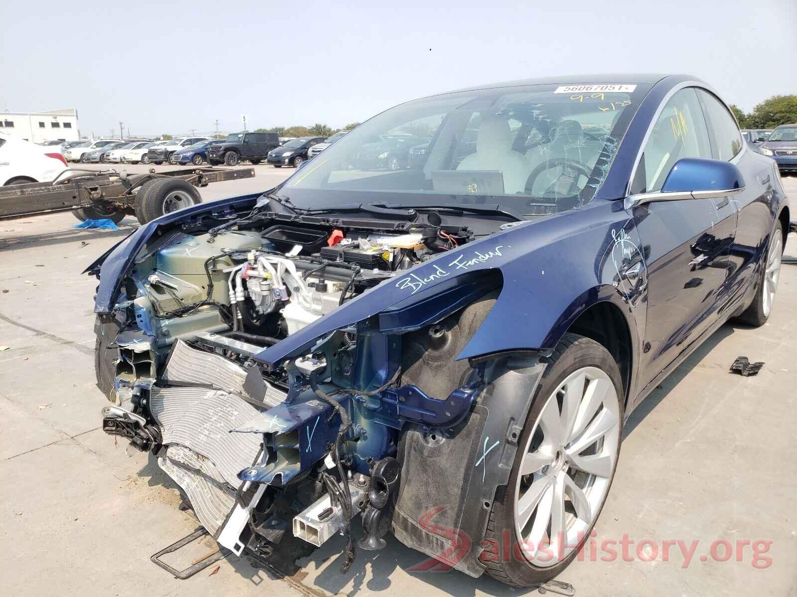 5YJ3E1EA0KF332823 2019 TESLA MODEL 3