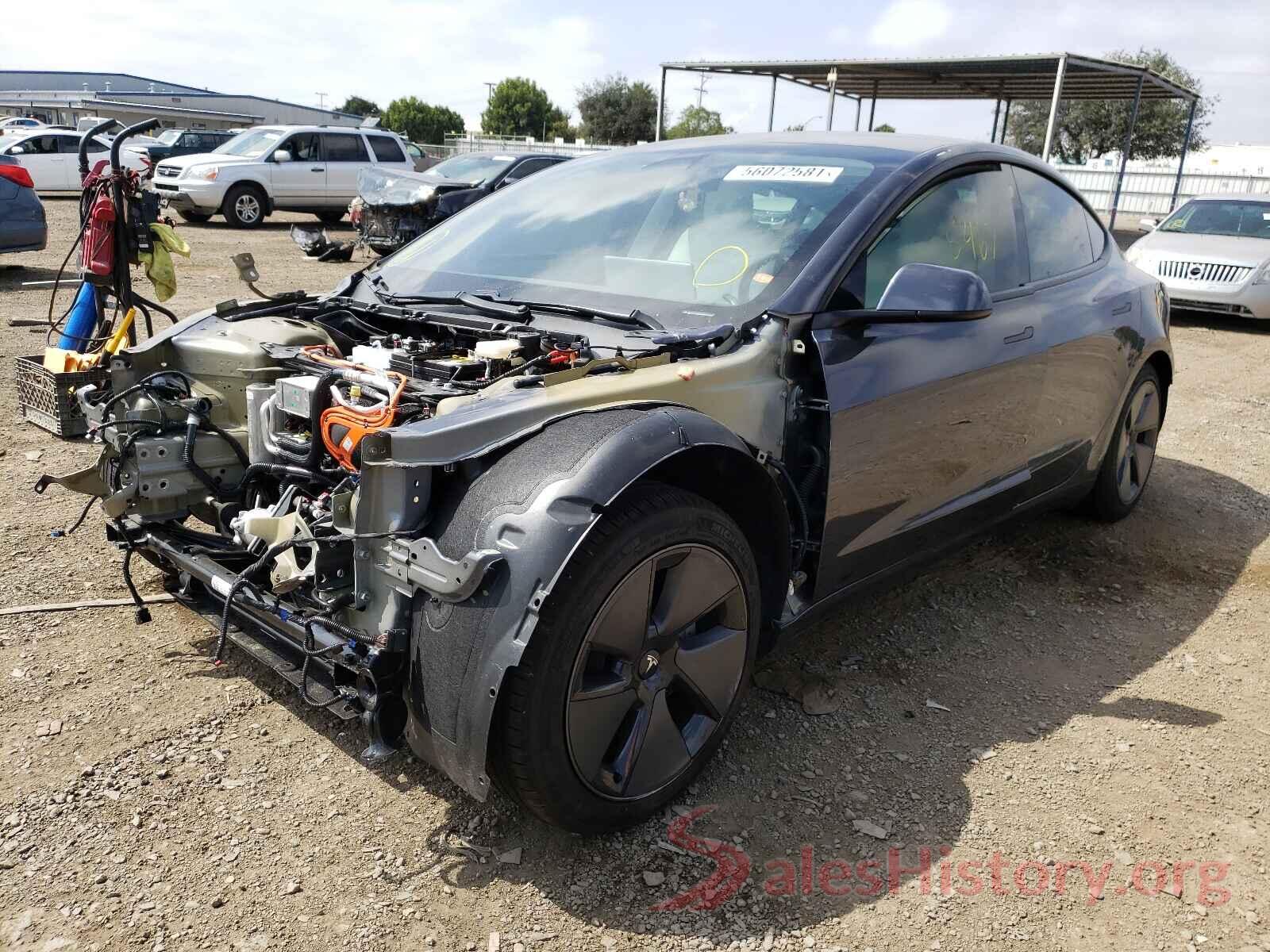 5YJ3E1EB9MF930663 2021 TESLA MODEL 3