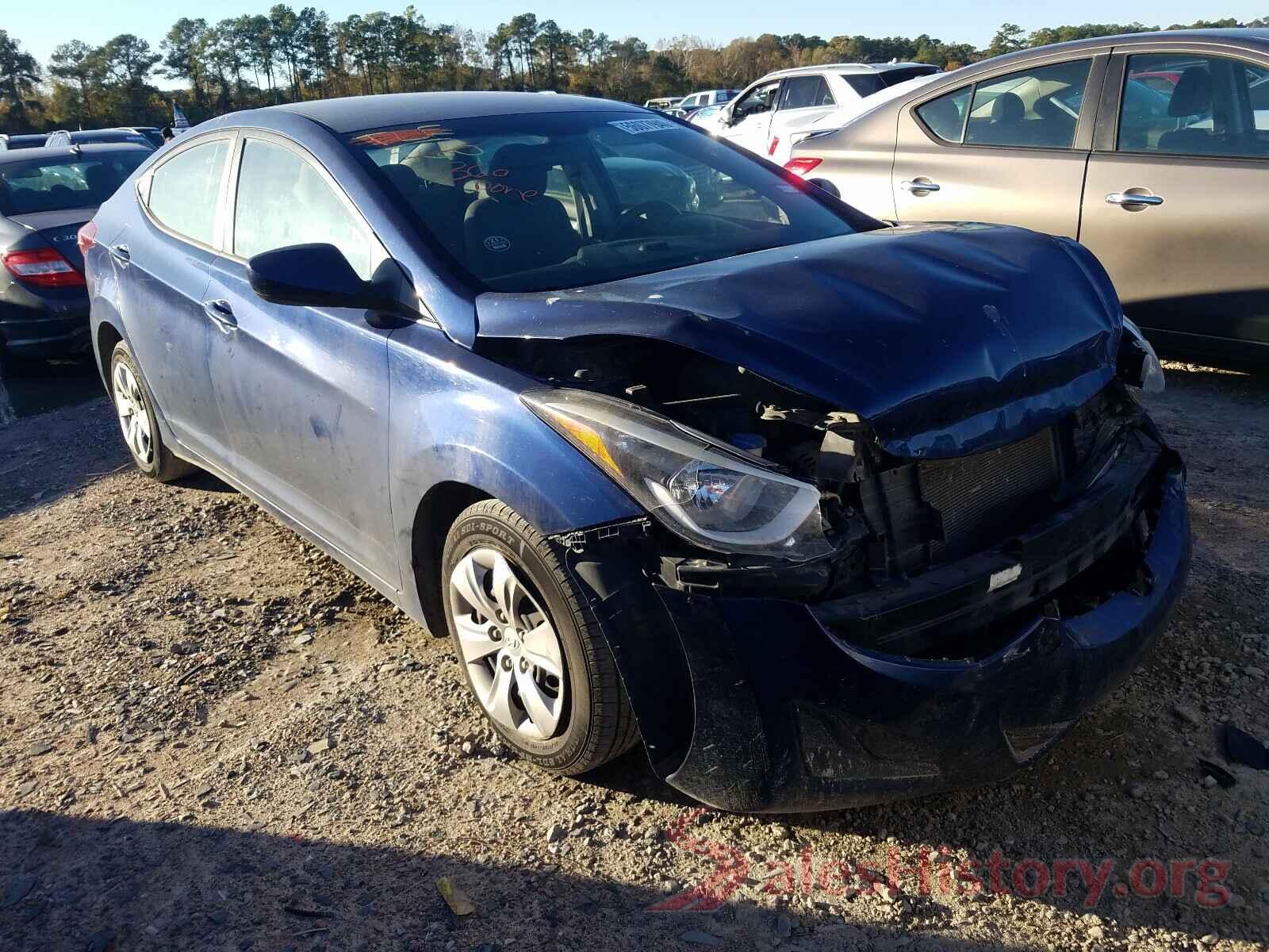 5NPDH4AE2GH698510 2016 HYUNDAI ELANTRA