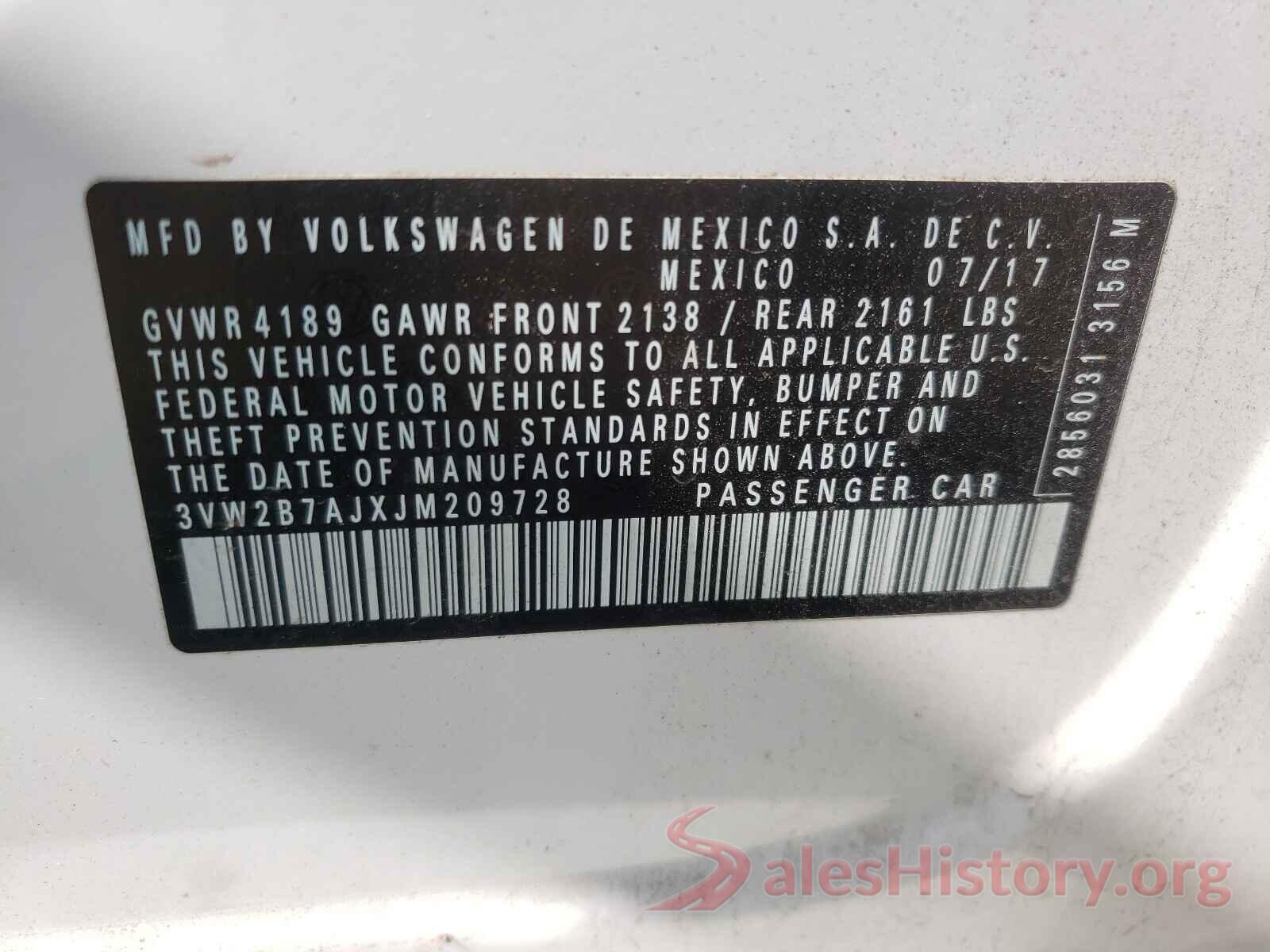 3VW2B7AJXJM209728 2018 VOLKSWAGEN JETTA