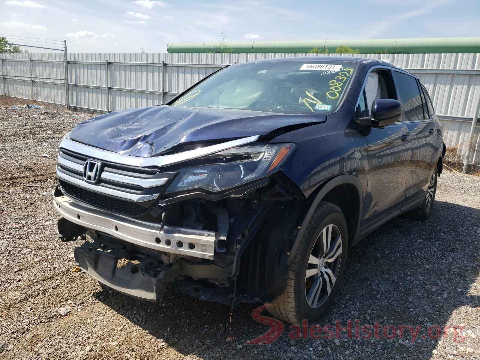 5FNYF5H51GB008375 2016 HONDA PILOT