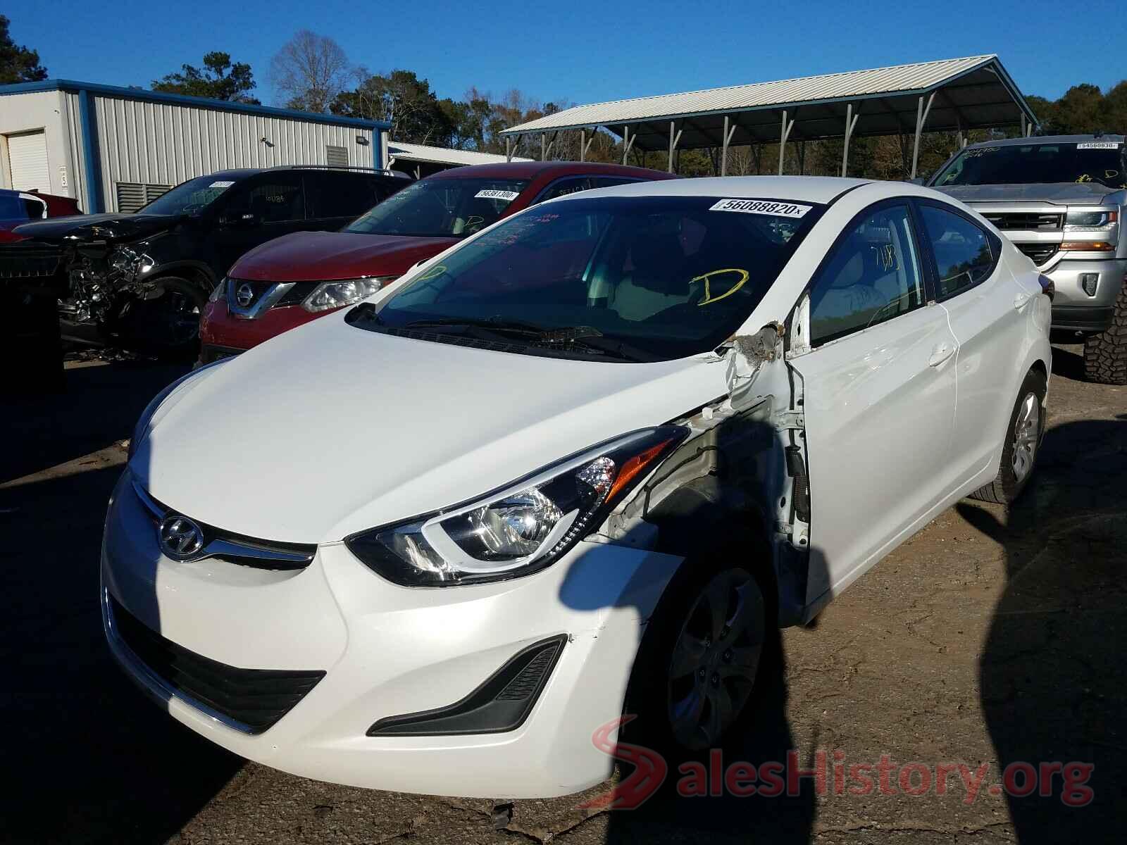 5NPDH4AE8GH719666 2016 HYUNDAI ELANTRA