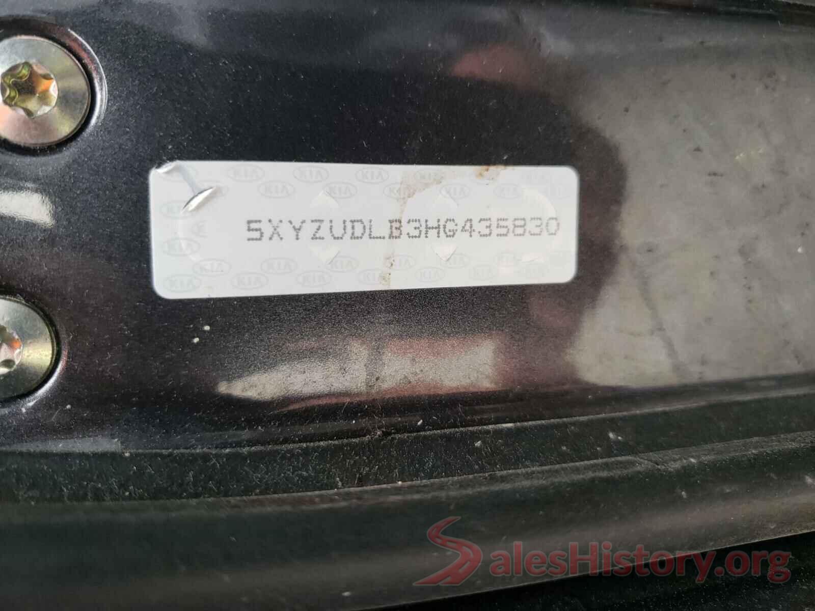 5XYZUDLB3HG435830 2017 HYUNDAI SANTA FE