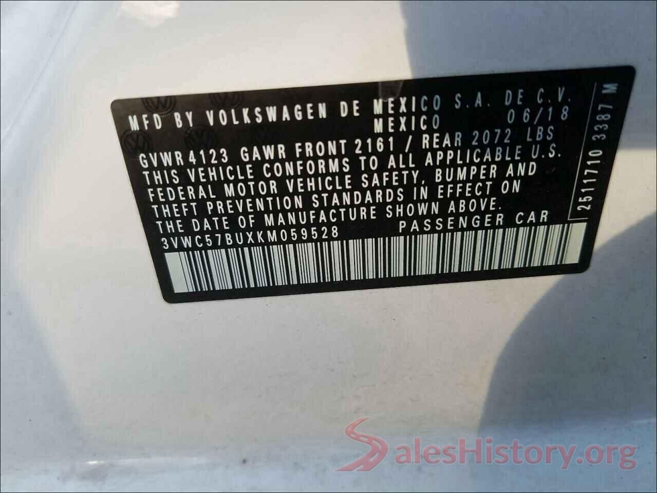 3VWC57BUXKM059528 2019 VOLKSWAGEN JETTA