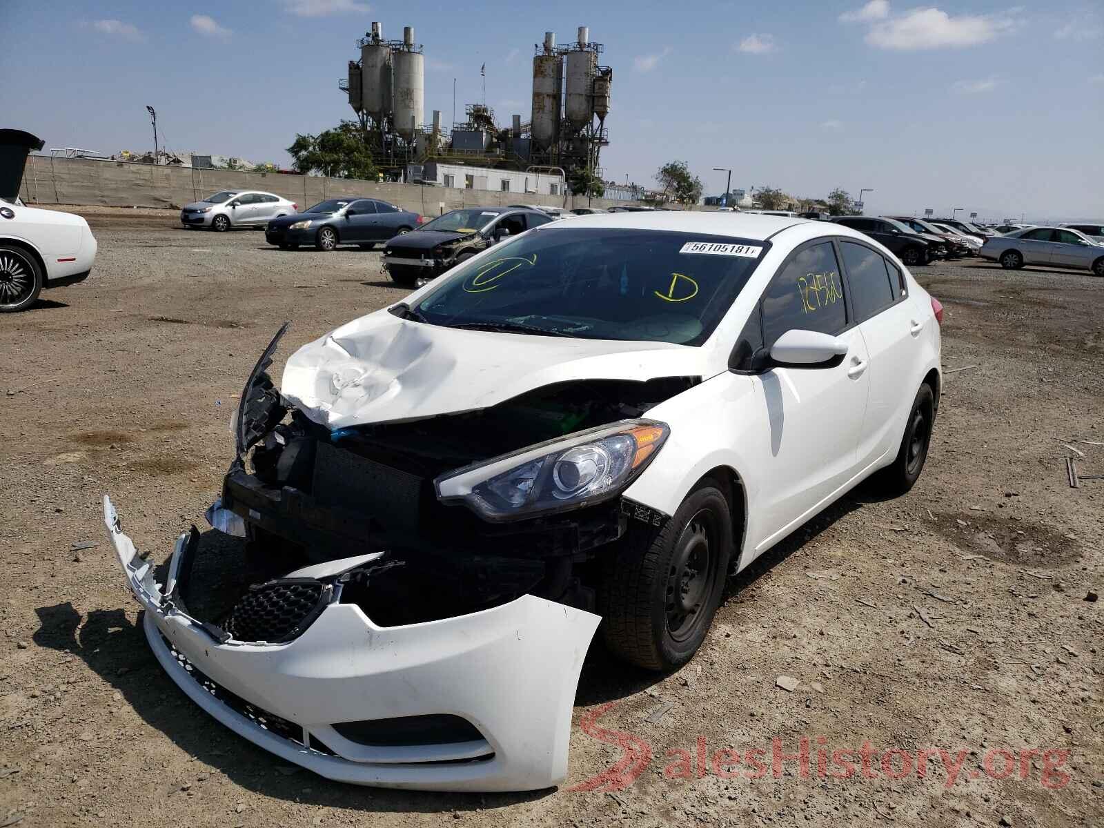 KNAFK4A60G5611154 2016 KIA FORTE