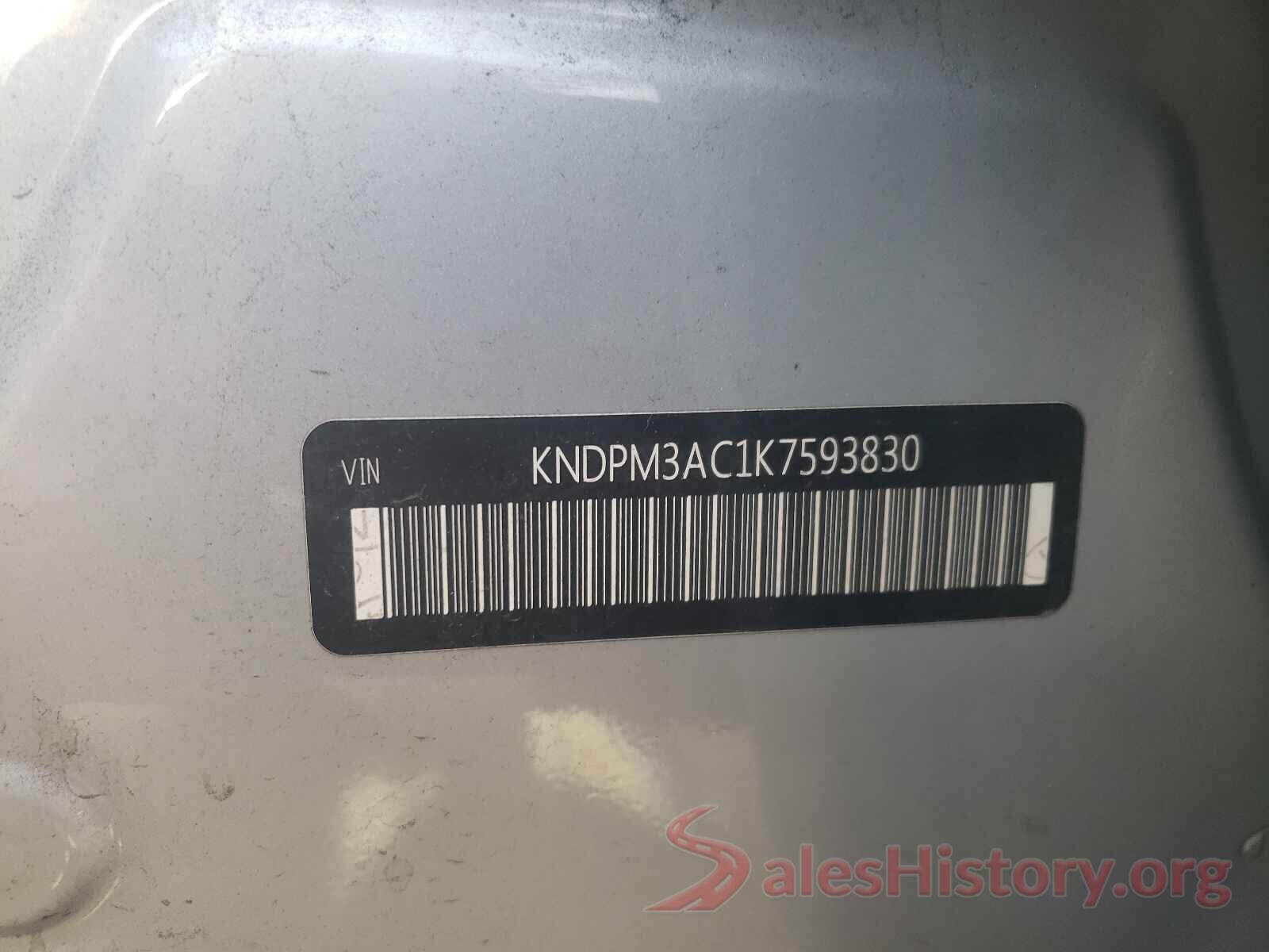 KNDPM3AC1K7593830 2019 KIA SPORTAGE