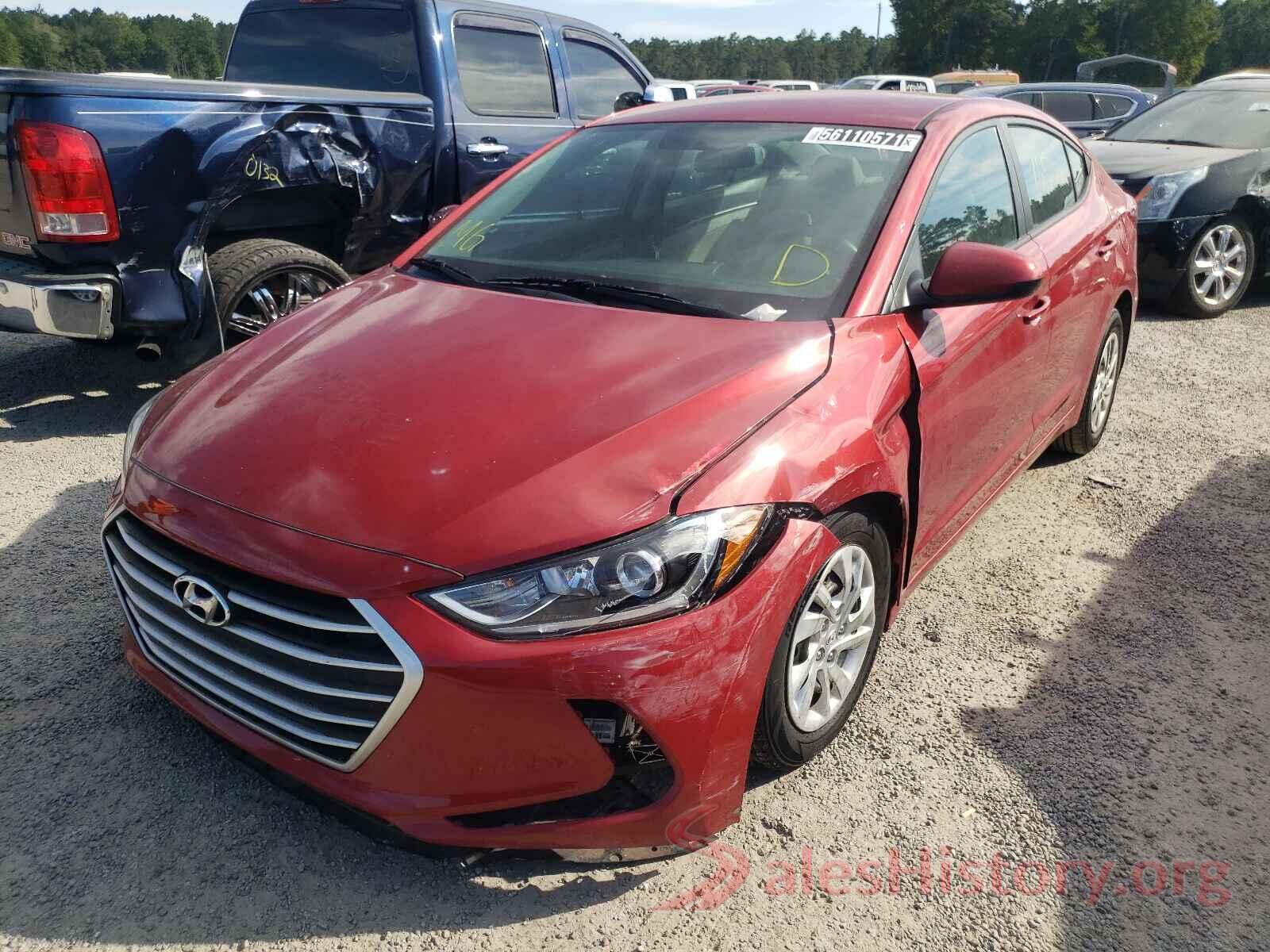 5NPD74LF4HH210880 2017 HYUNDAI ELANTRA