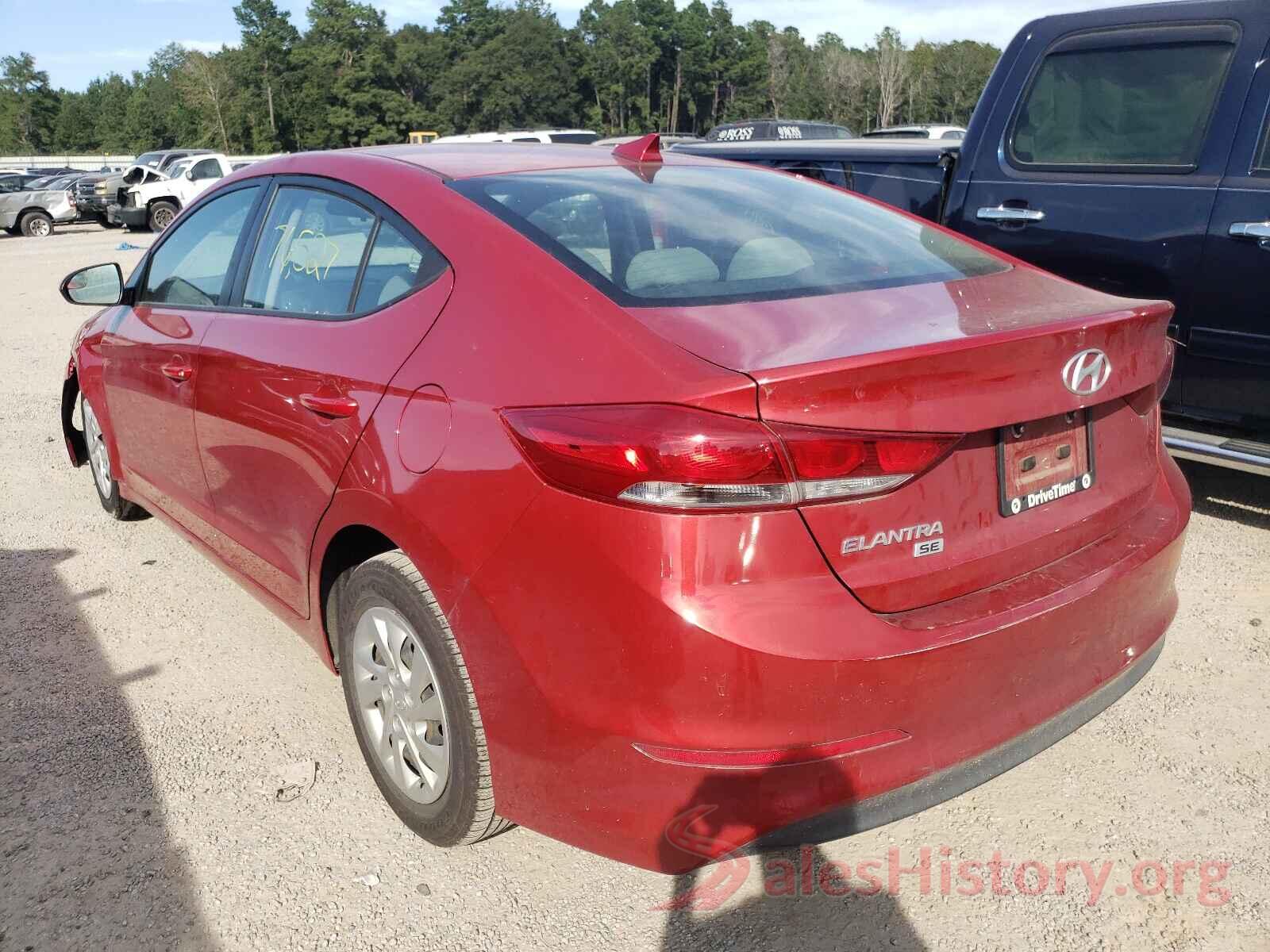 5NPD74LF4HH210880 2017 HYUNDAI ELANTRA