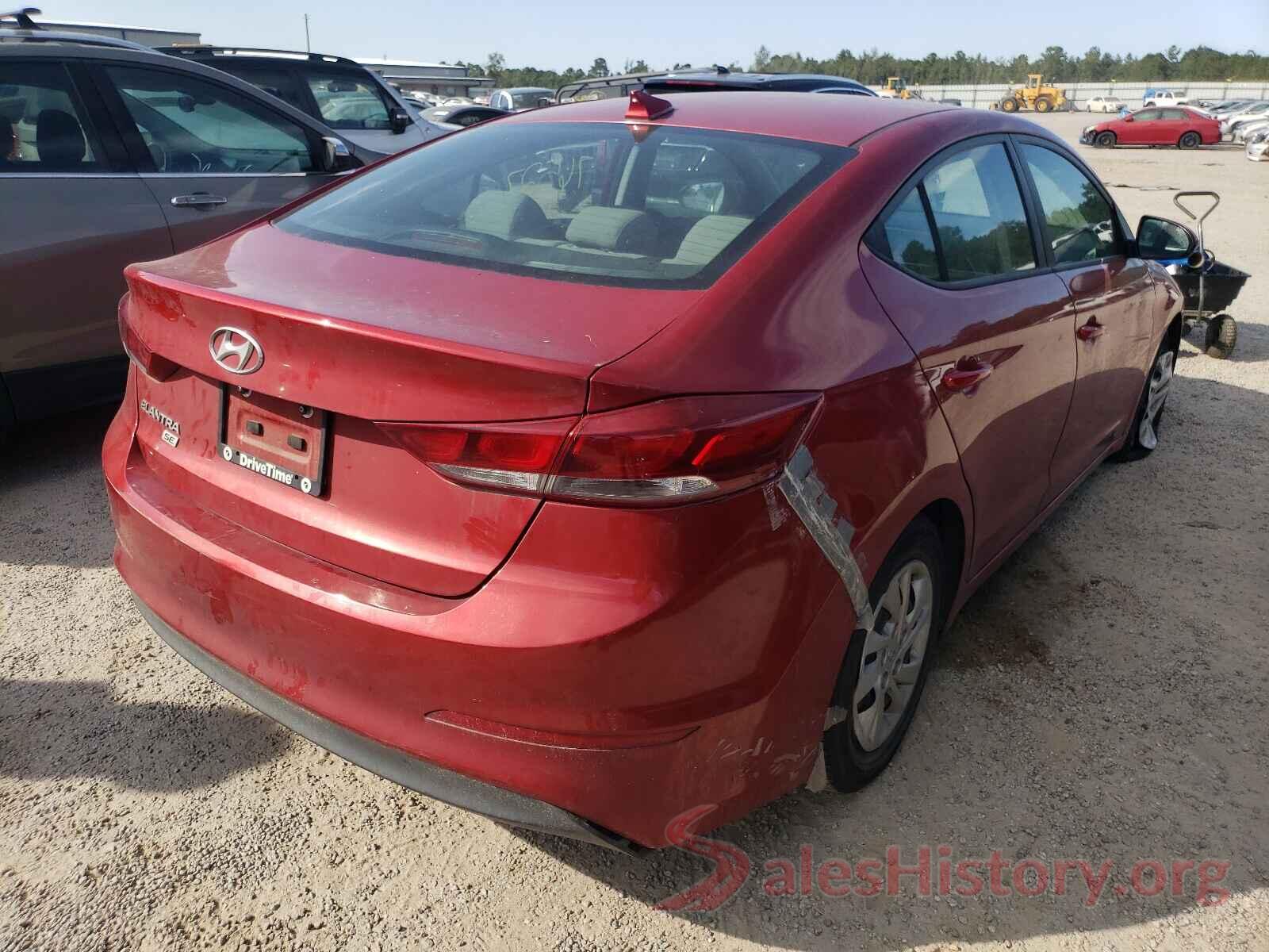 5NPD74LF4HH210880 2017 HYUNDAI ELANTRA