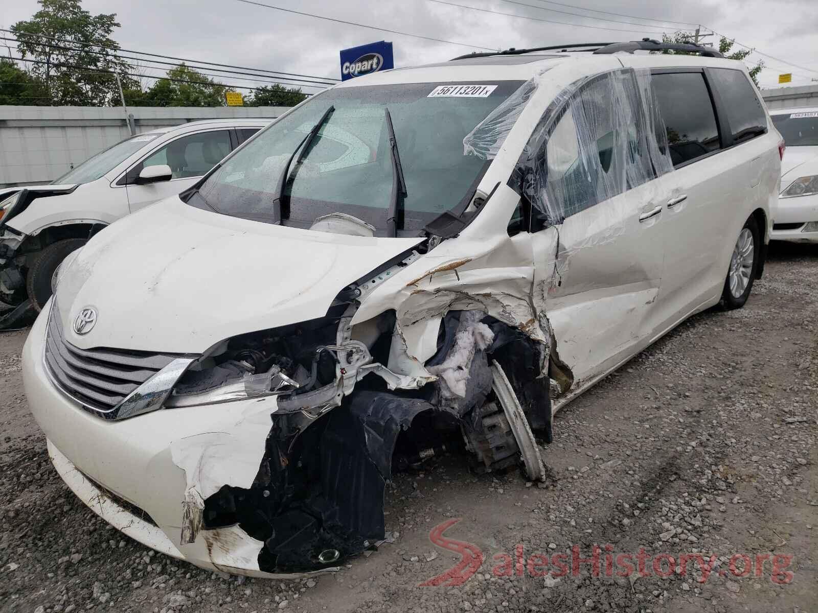 5TDYZ3DC2HS822743 2017 TOYOTA SIENNA