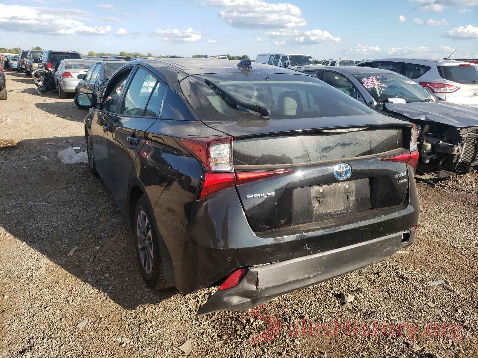 JTDKARFU5K3093040 2019 TOYOTA PRIUS