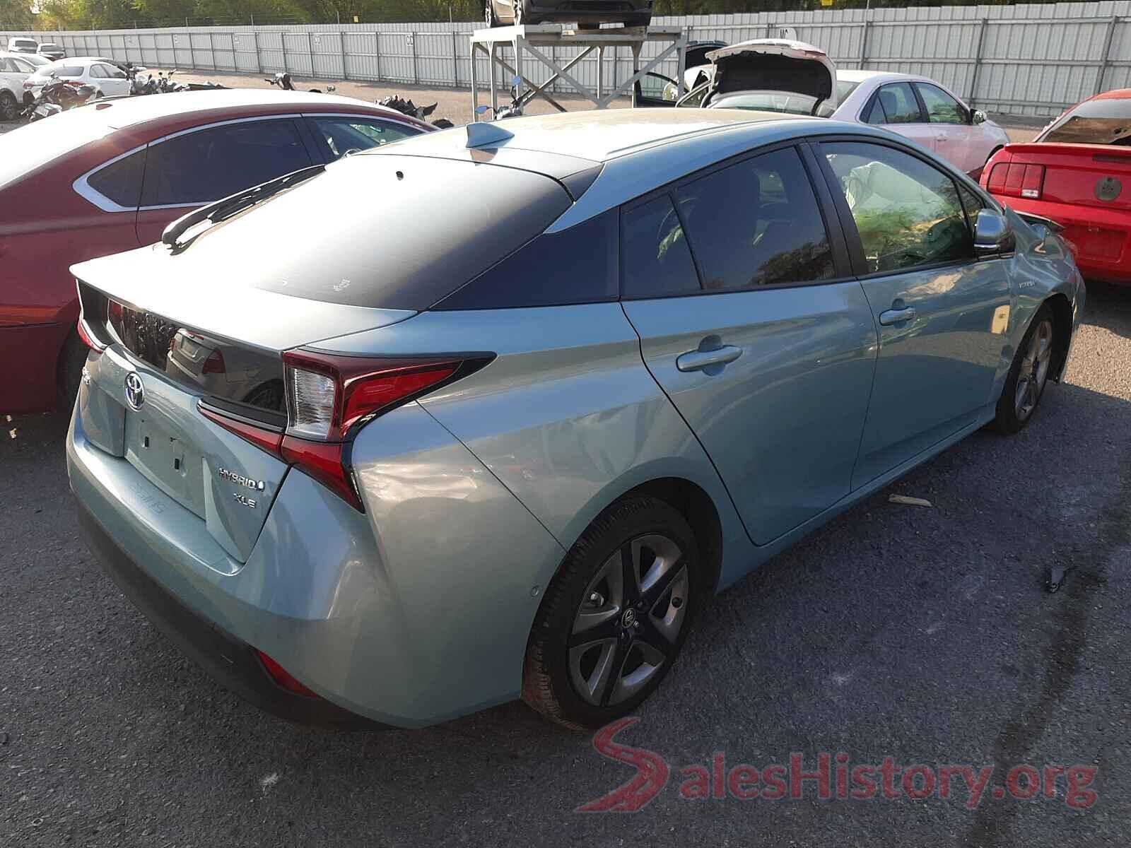 JTDKARFU6K3093208 2019 TOYOTA PRIUS