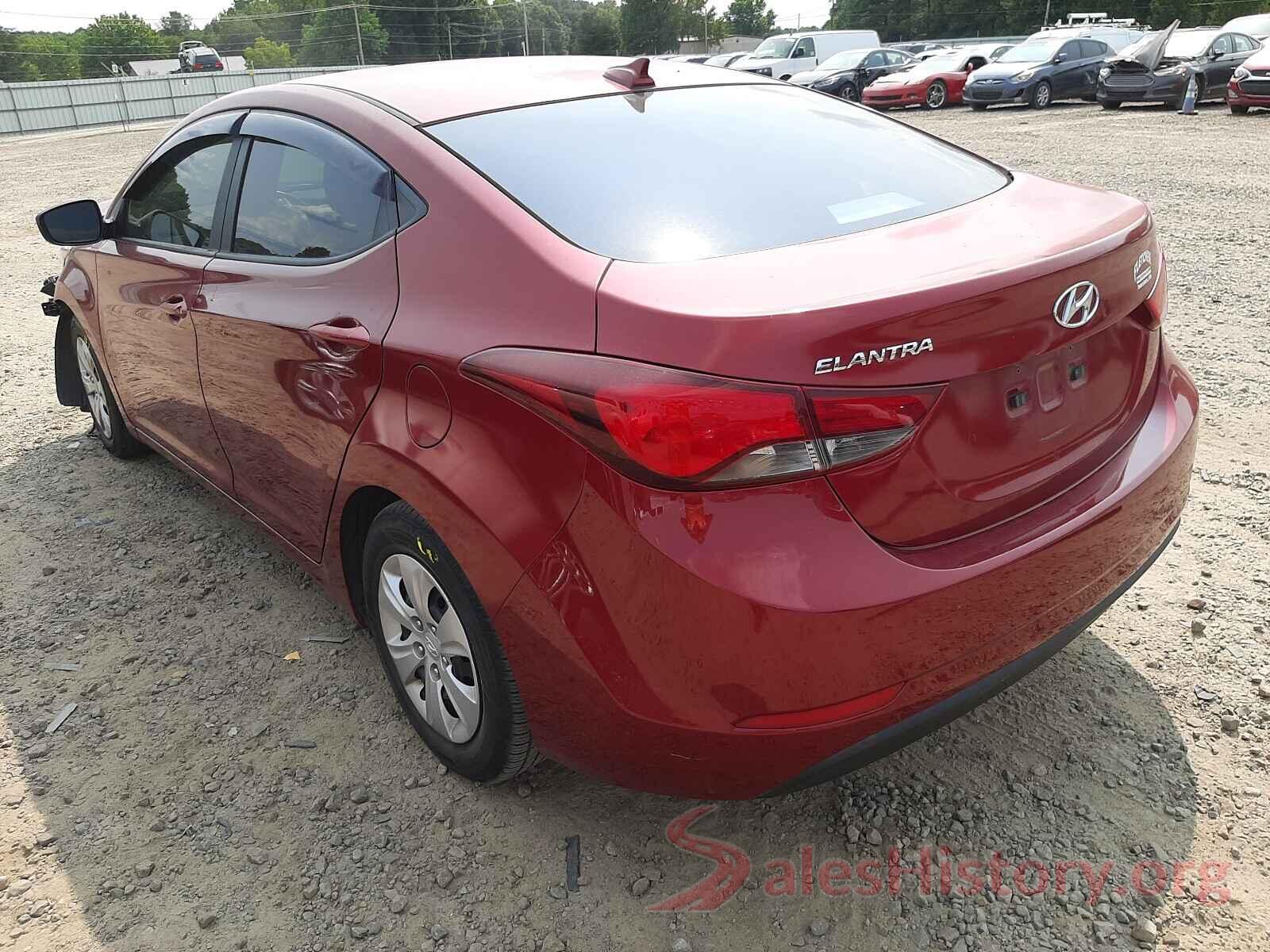 5NPDH4AE0GH751110 2016 HYUNDAI ELANTRA