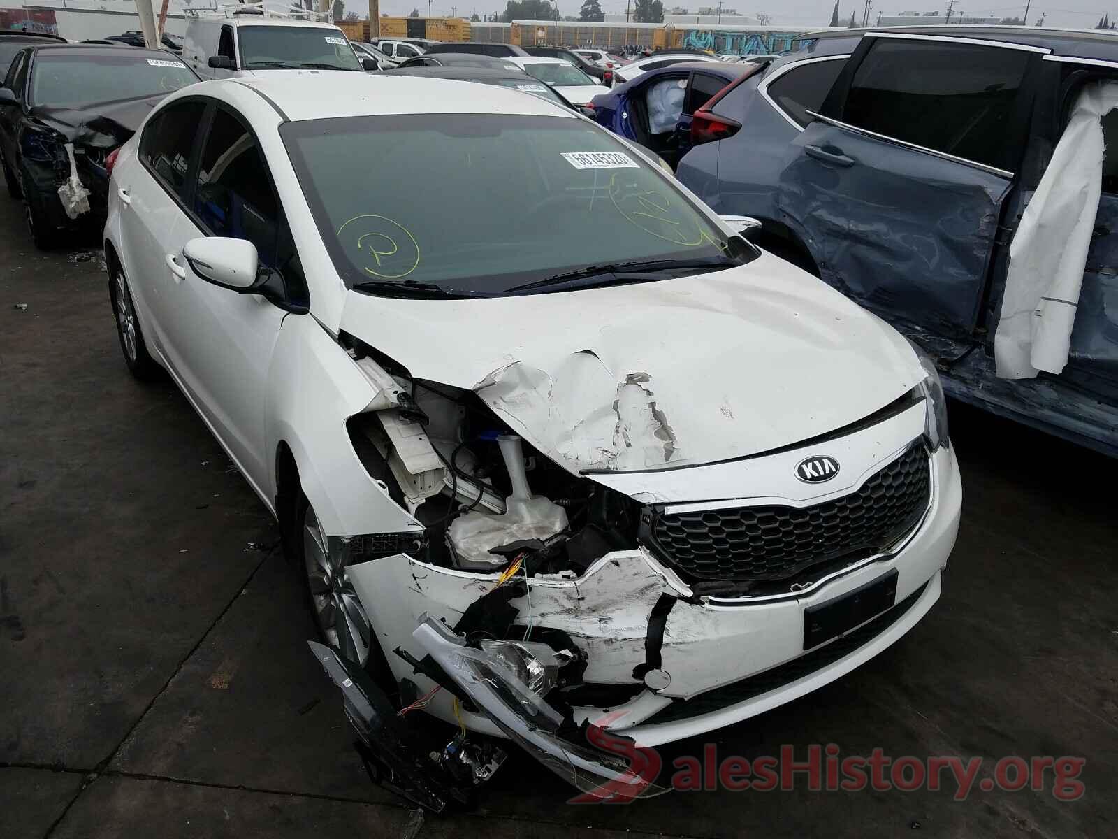 KNAFX4A69G5519347 2016 KIA FORTE