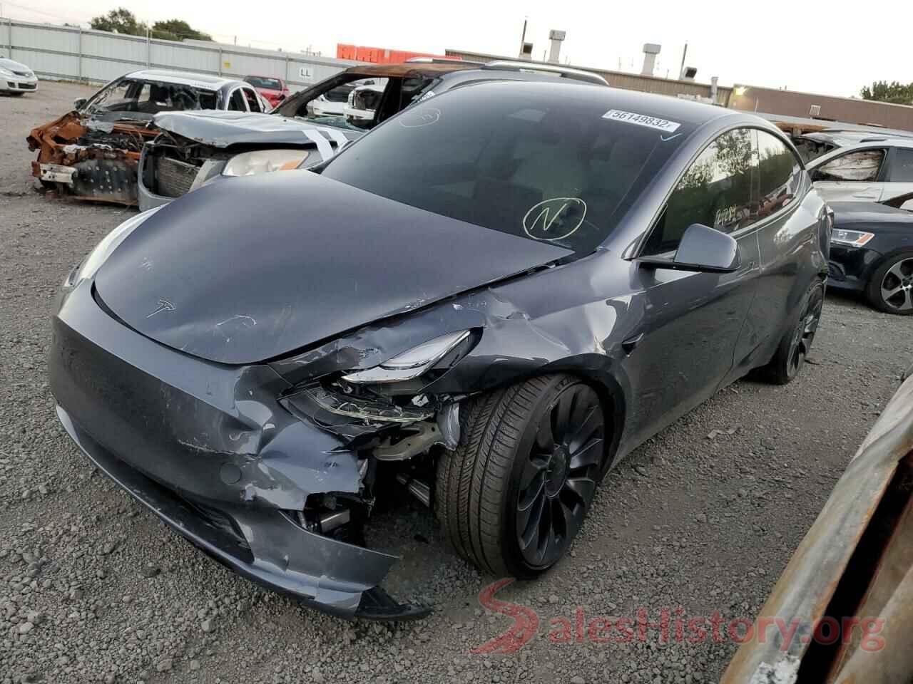 7SAYGDEFXNF487867 2022 TESLA MODEL Y