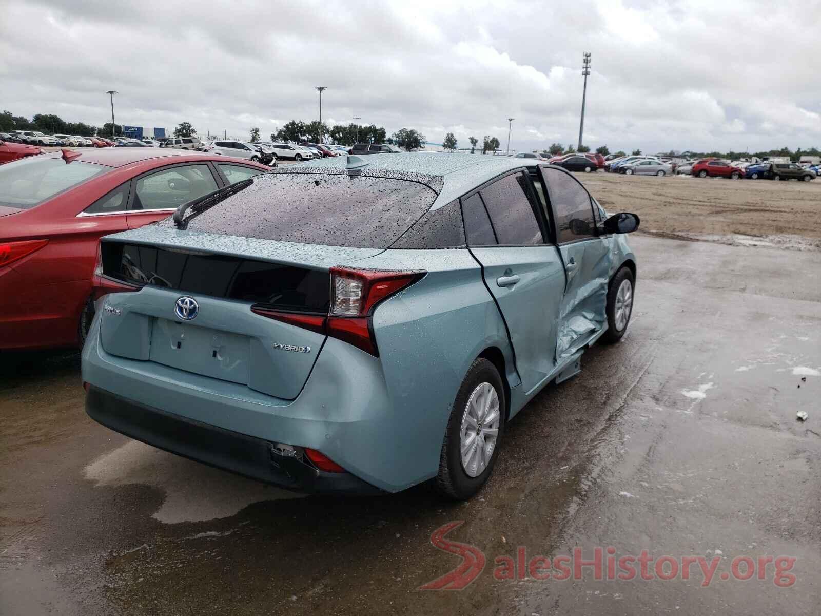 JTDKARFU7K3082623 2019 TOYOTA PRIUS