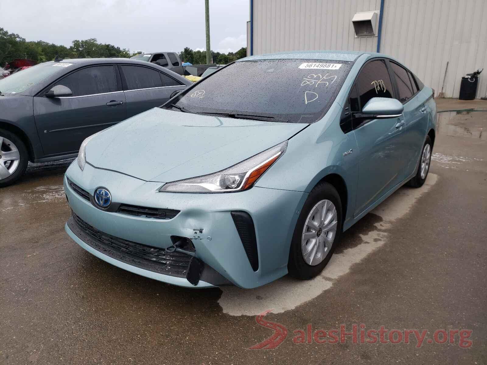 JTDKARFU7K3082623 2019 TOYOTA PRIUS