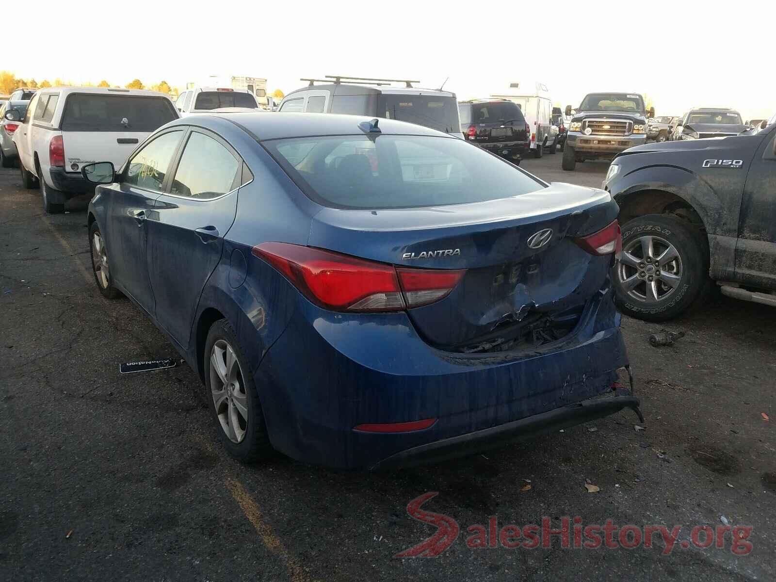 KMHDH4AE3GU599812 2016 HYUNDAI ELANTRA