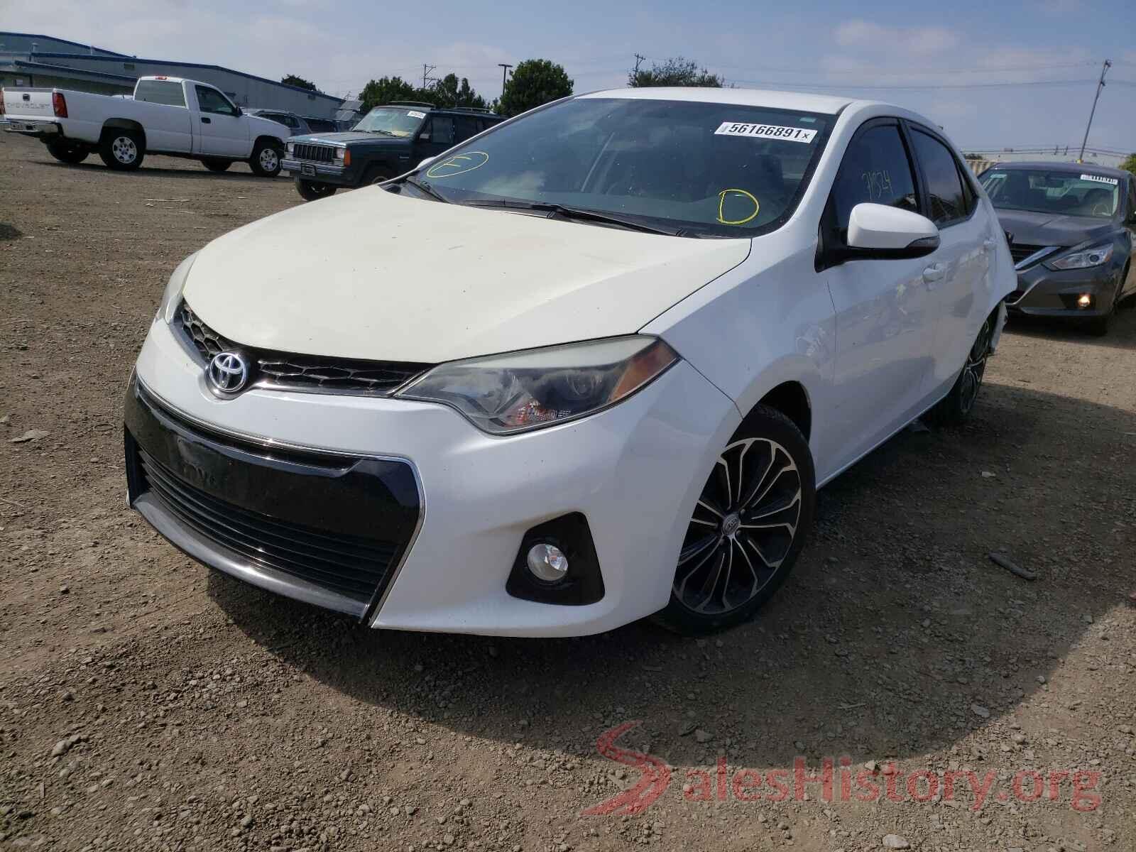 5YFBURHE8GP493556 2016 TOYOTA COROLLA