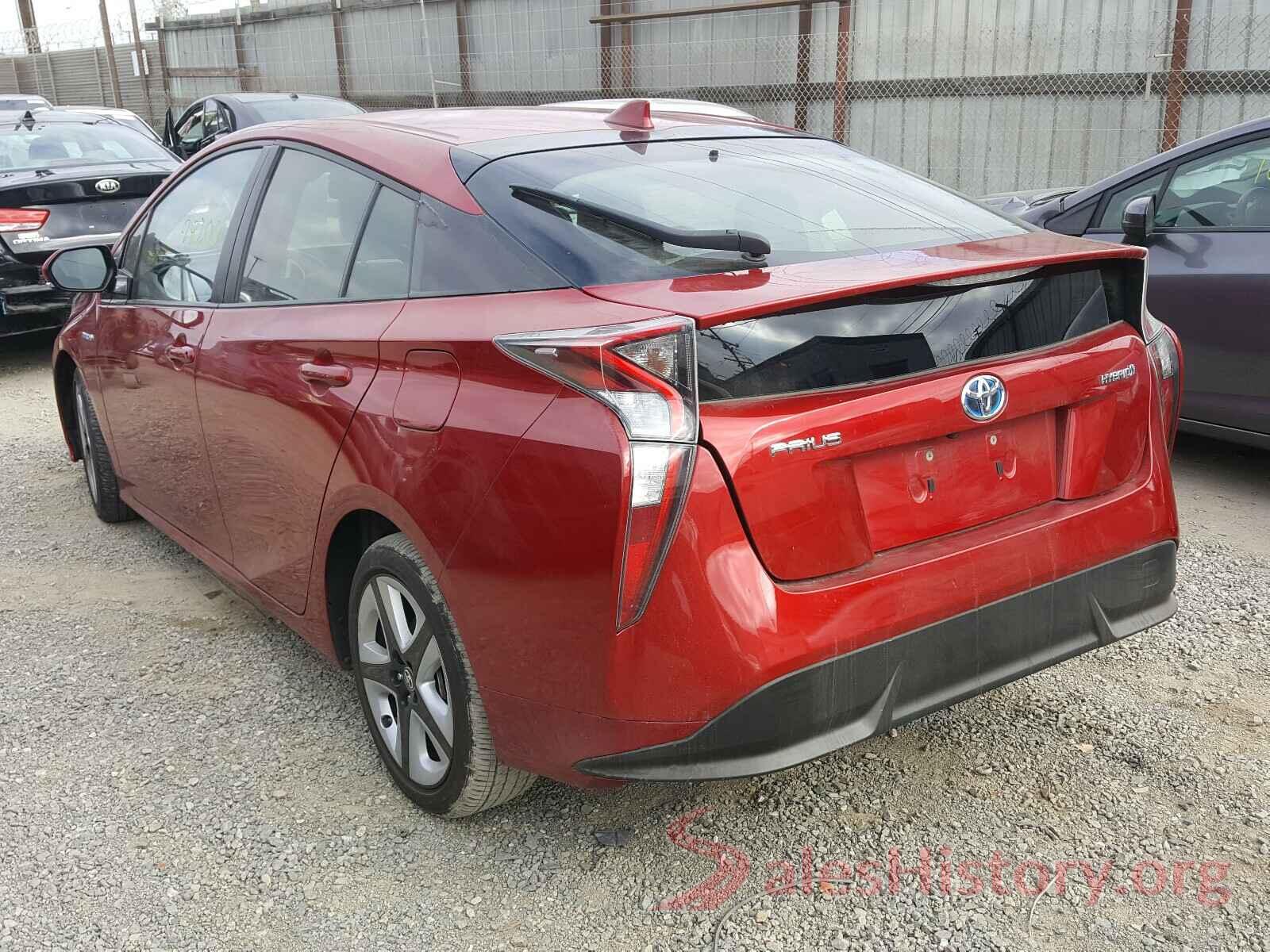 JTDKARFU6G3509619 2016 TOYOTA PRIUS