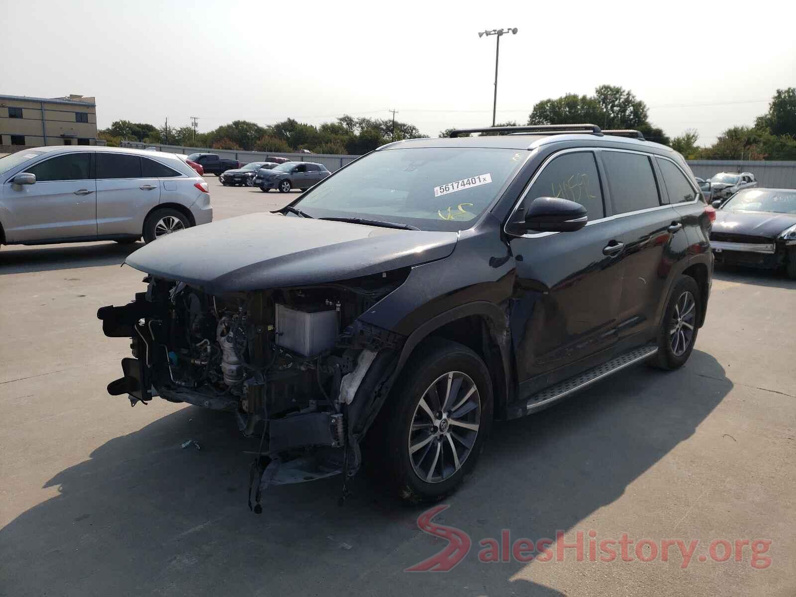 5TDKZRFH1KS570430 2019 TOYOTA HIGHLANDER