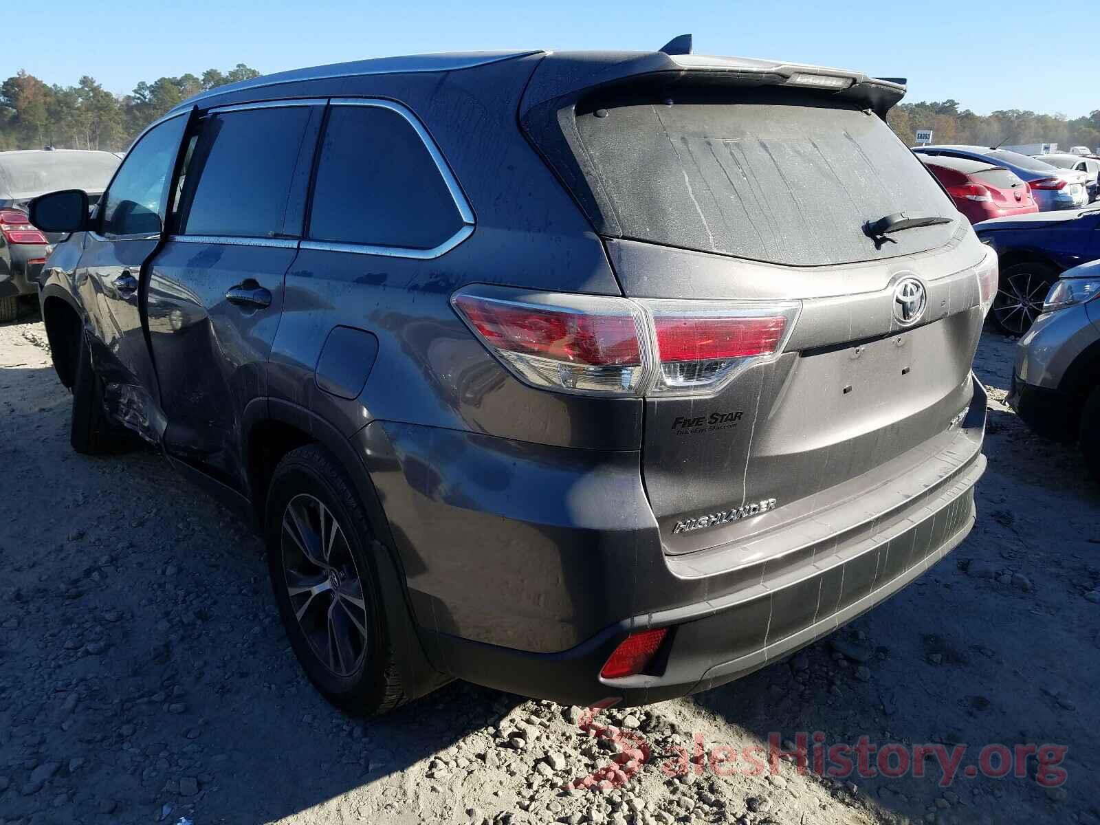 5TDJKRFH8GS350497 2016 TOYOTA HIGHLANDER