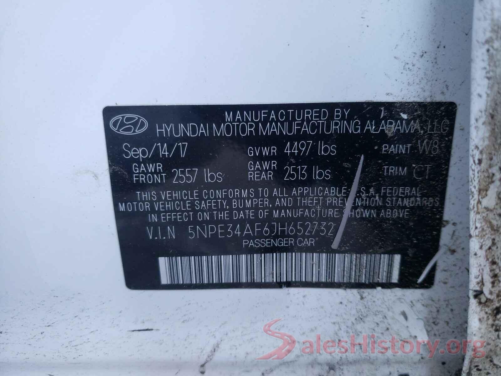 5NPE34AF6JH652732 2018 HYUNDAI SONATA